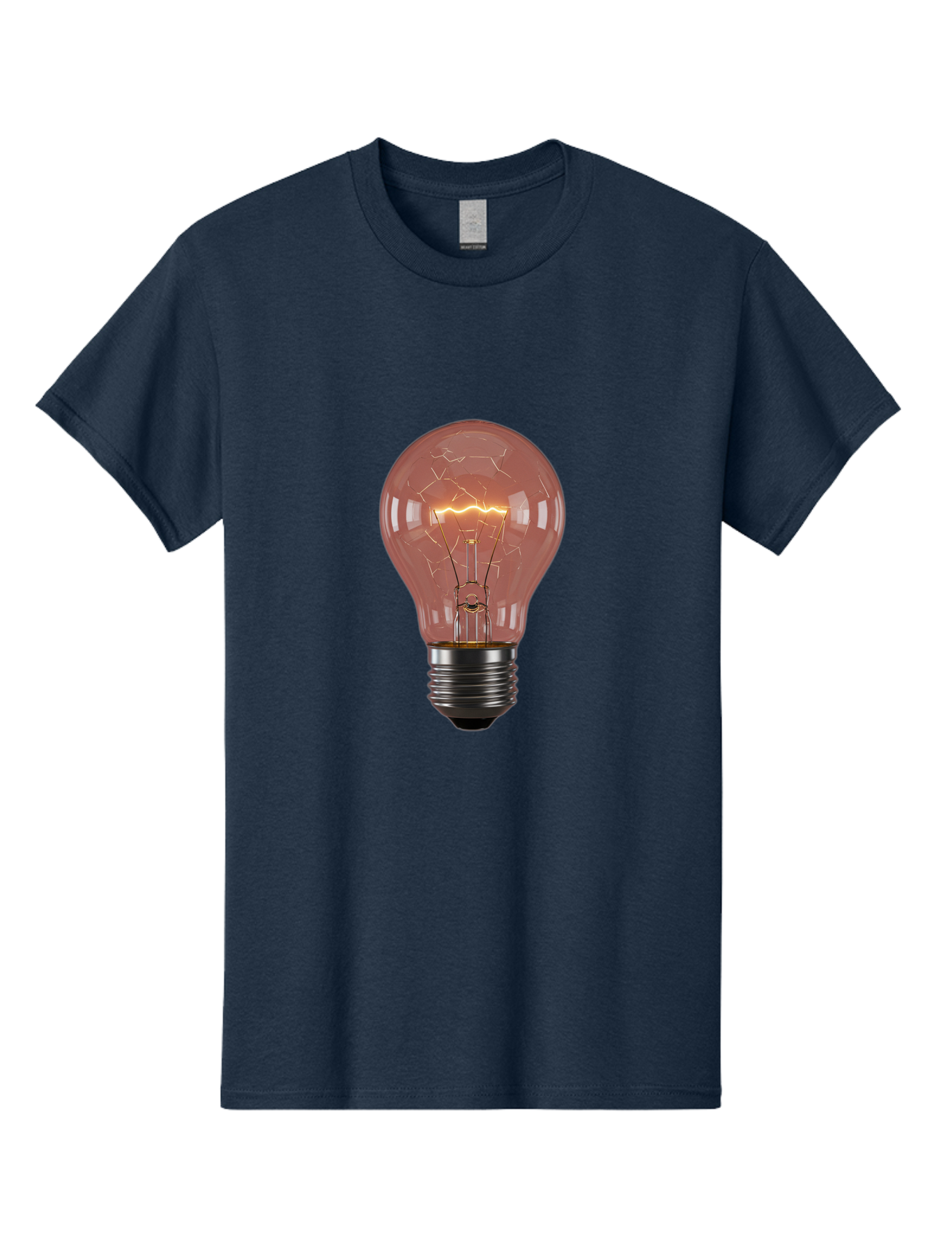 Light-Bulb-5 Men'S Graphic Tee, 100% Cotton, Comfortable Casual Summer Wear, Machine Washable, Vintage Camera, Old Camera, Antique Camera, Black Camera, Classic Photography, Photography Equipment, Nostalgic Device, Film Camera, Camera Art Baf882