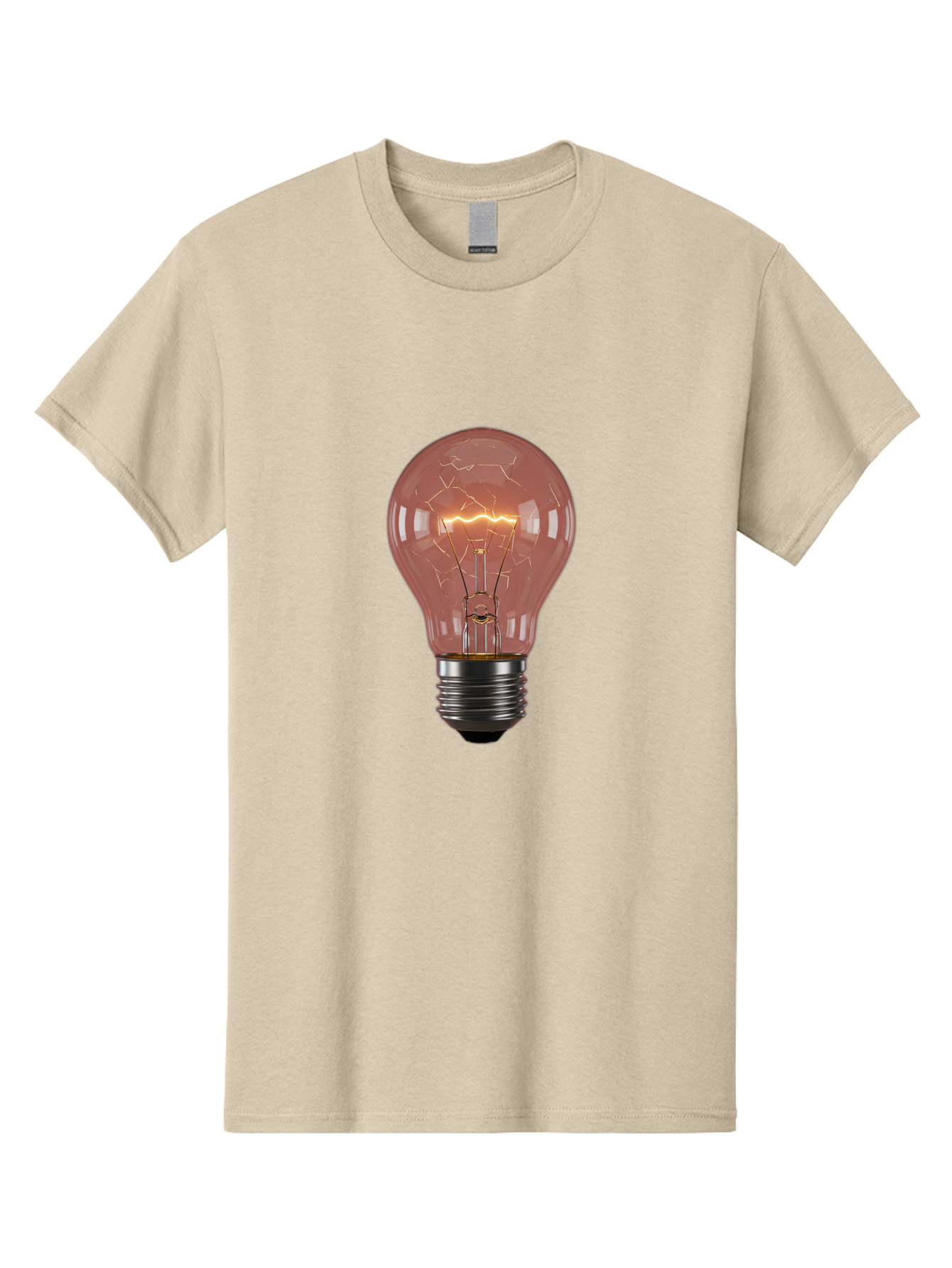 Light-Bulb-5 Men'S Graphic Tee, 100% Cotton, Comfortable Casual Summer Wear, Machine Washable, Vintage Camera, Old Camera, Antique Camera, Black Camera, Classic Photography, Photography Equipment, Nostalgic Device, Film Camera, Camera Art Baf882
