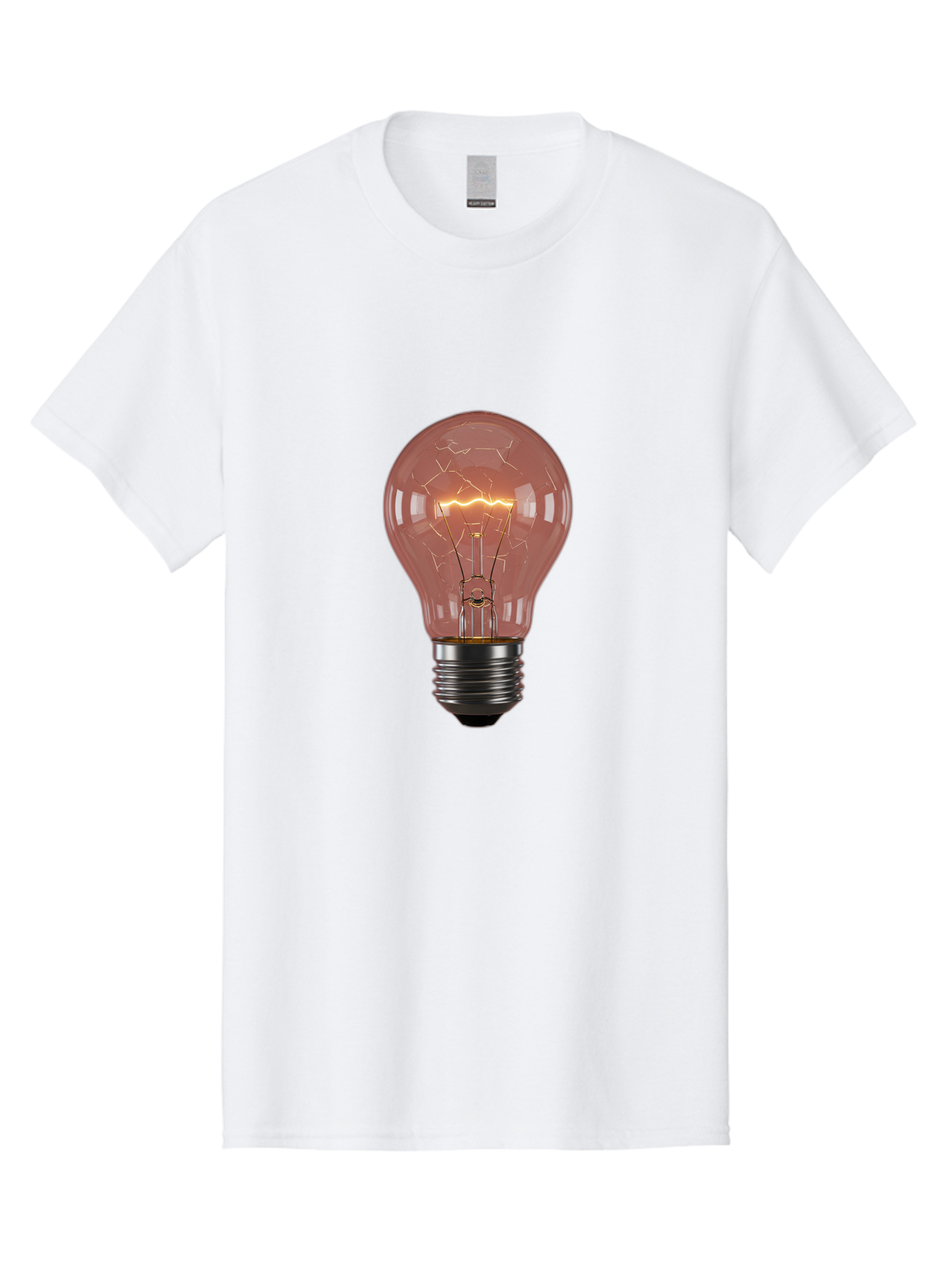 Light-Bulb-5 Men'S Graphic Tee, 100% Cotton, Comfortable Casual Summer Wear, Machine Washable, Vintage Camera, Old Camera, Antique Camera, Black Camera, Classic Photography, Photography Equipment, Nostalgic Device, Film Camera, Camera Art Baf882