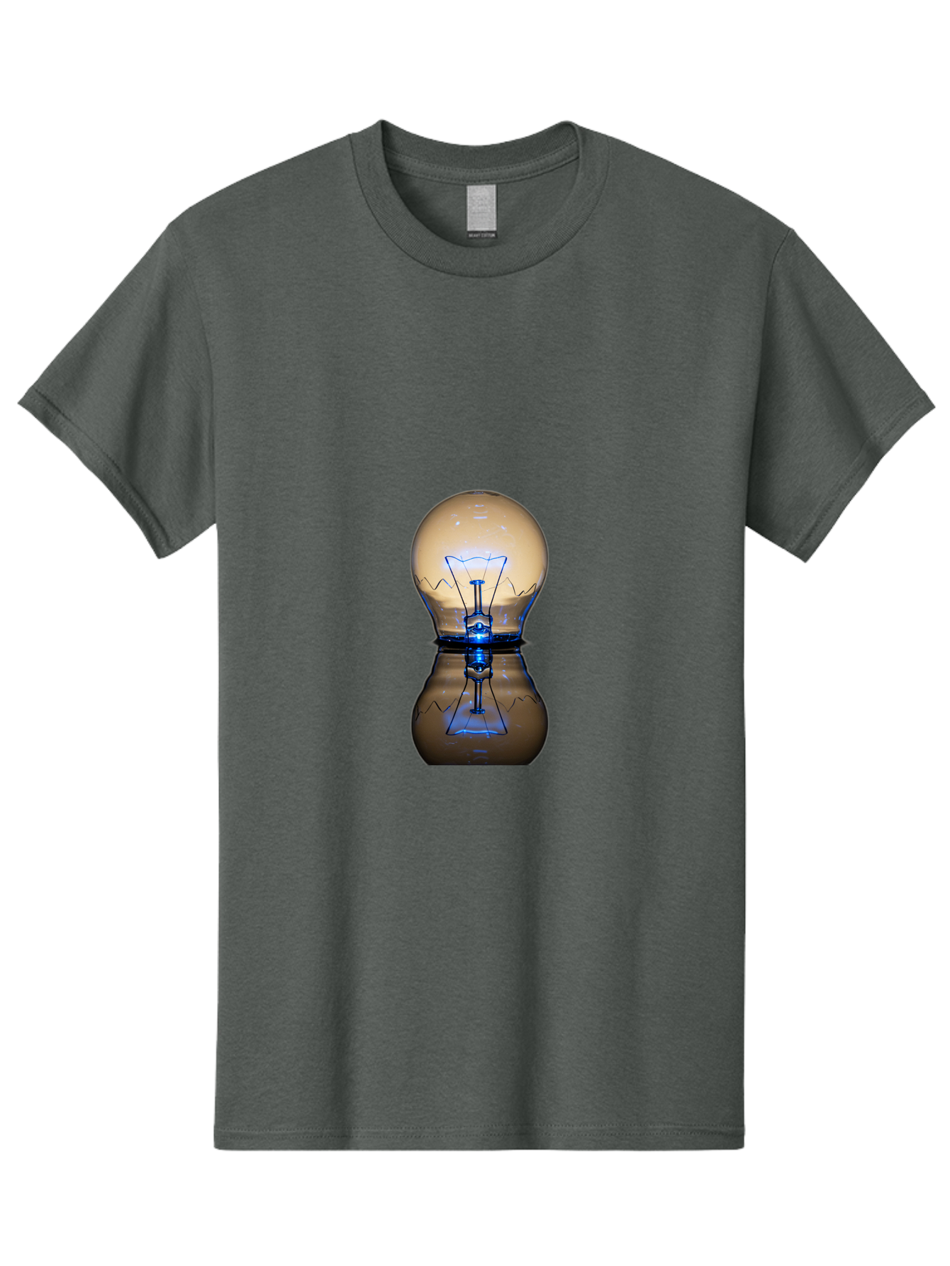 Light-Bulb-7 Men'S Graphic Tee, 100% Cotton, Comfortable Casual Summer Wear, Machine Washable, Vintage Camera, Old Camera, Antique Camera, Black Camera, Classic Photography, Photography Equipment, Nostalgic Device, Film Camera, Camera Art Baf884