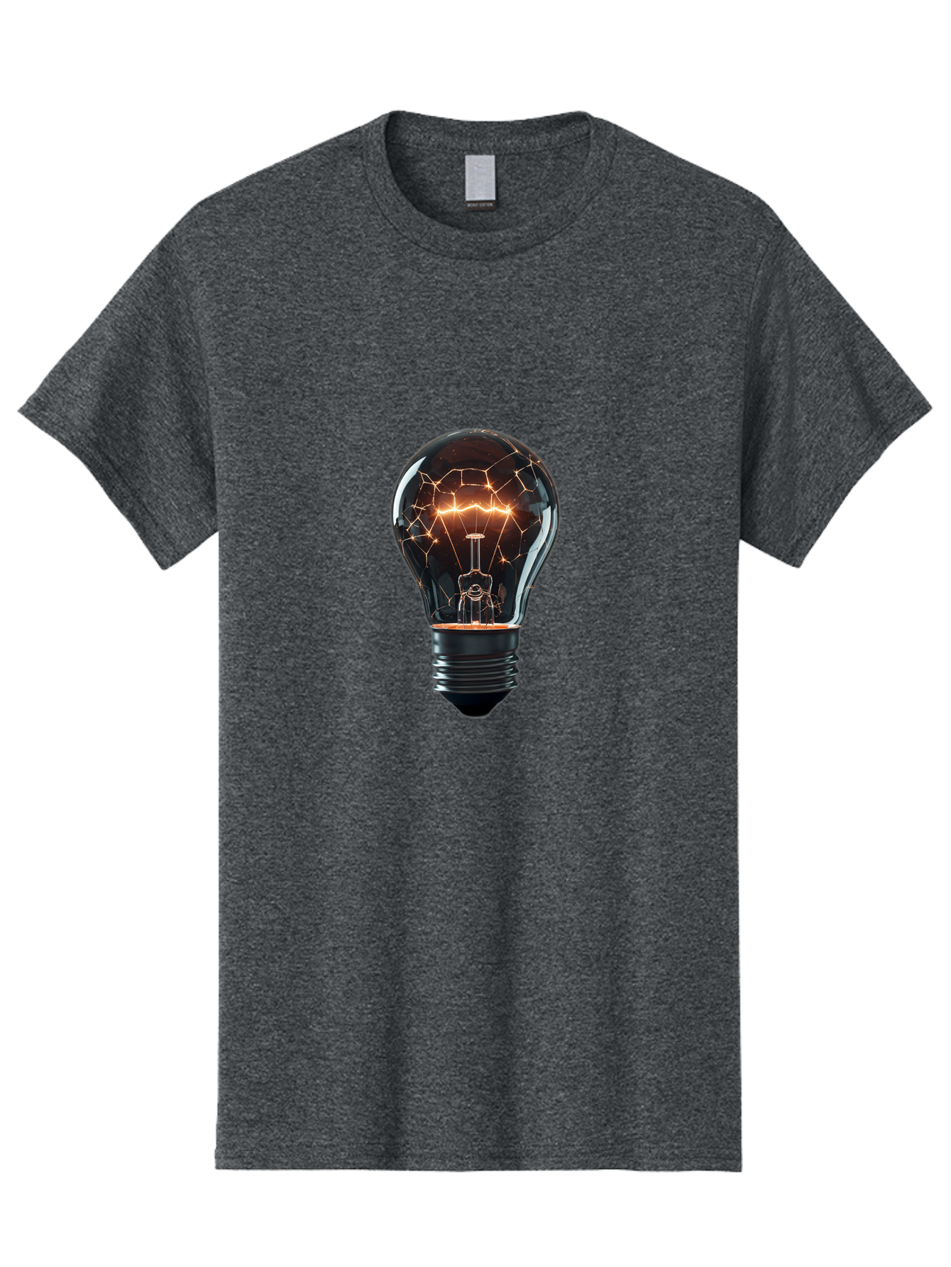 Light-Bulb-8 Men'S Graphic Tee, 100% Cotton, Comfortable Casual Summer Wear, Machine Washable, Vintage Camera, Old Camera, Antique Camera, Black Camera, Classic Photography, Photography Equipment, Nostalgic Device, Film Camera, Camera Art Baf885
