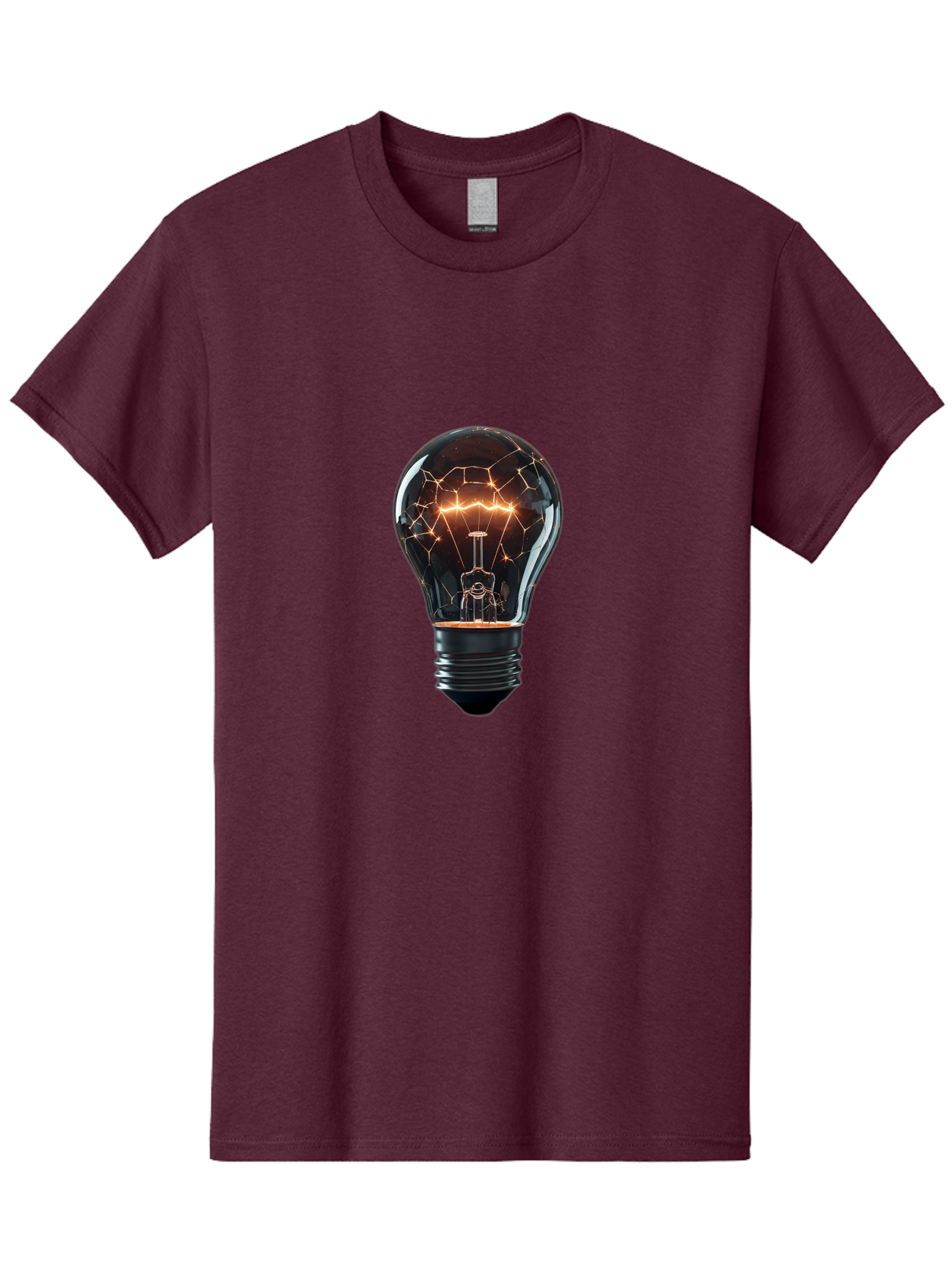 Light-Bulb-8 Men'S Graphic Tee, 100% Cotton, Comfortable Casual Summer Wear, Machine Washable, Vintage Camera, Old Camera, Antique Camera, Black Camera, Classic Photography, Photography Equipment, Nostalgic Device, Film Camera, Camera Art Baf885