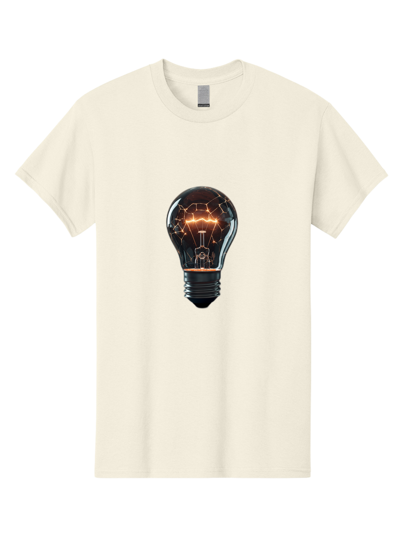 Light-Bulb-8 Men'S Graphic Tee, 100% Cotton, Comfortable Casual Summer Wear, Machine Washable, Vintage Camera, Old Camera, Antique Camera, Black Camera, Classic Photography, Photography Equipment, Nostalgic Device, Film Camera, Camera Art Baf885