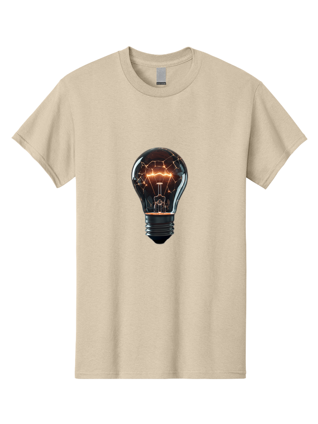 Light-Bulb-8 Men'S Graphic Tee, 100% Cotton, Comfortable Casual Summer Wear, Machine Washable, Vintage Camera, Old Camera, Antique Camera, Black Camera, Classic Photography, Photography Equipment, Nostalgic Device, Film Camera, Camera Art Baf885