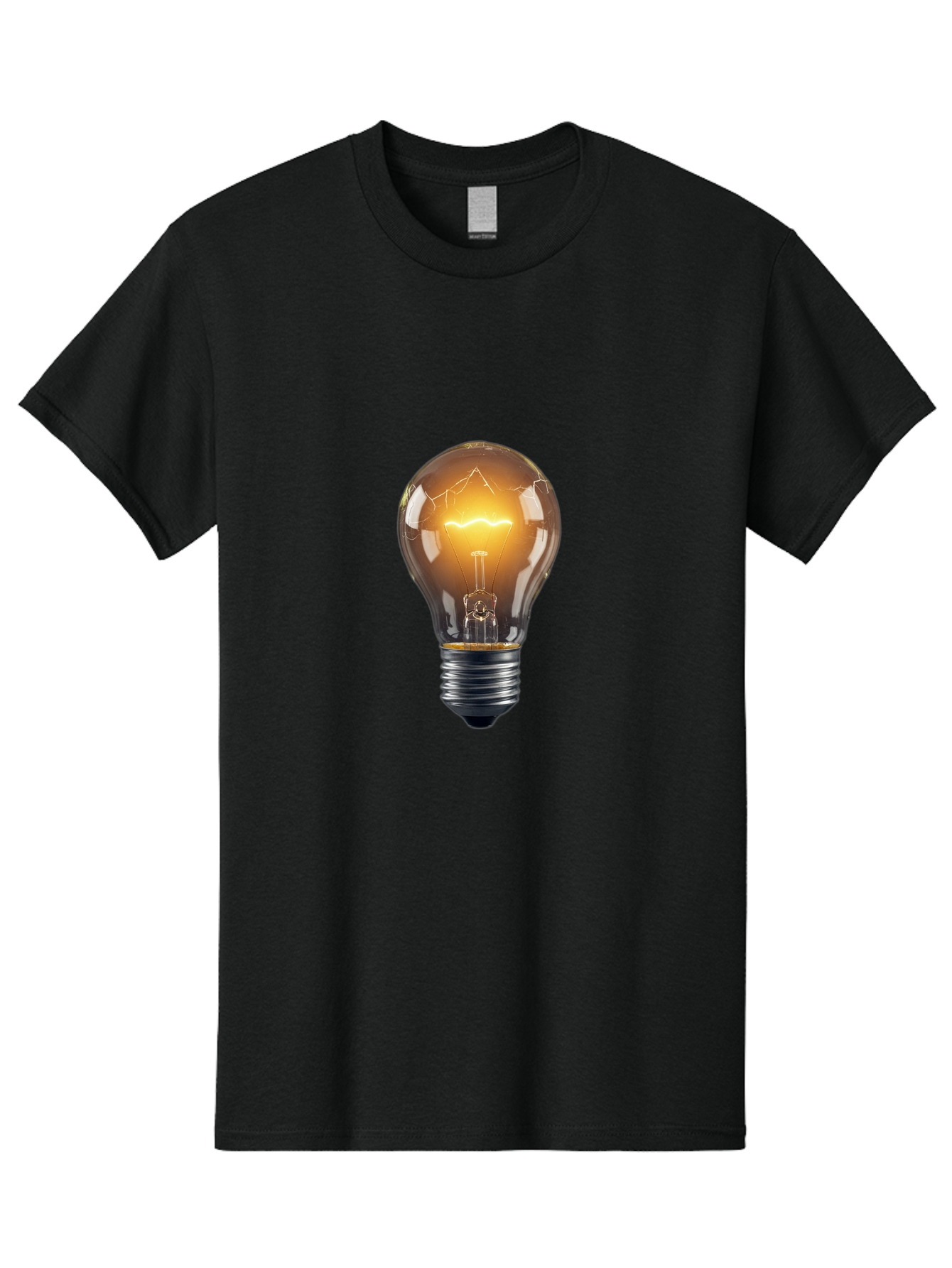 Light-Bulb-9 Men'S Graphic Tee, 100% Cotton, Comfortable Casual Summer Wear, Machine Washable, Vintage Camera, Old Camera, Antique Camera, Black Camera, Classic Photography, Photography Equipment, Nostalgic Device, Film Camera, Camera Art Baf886