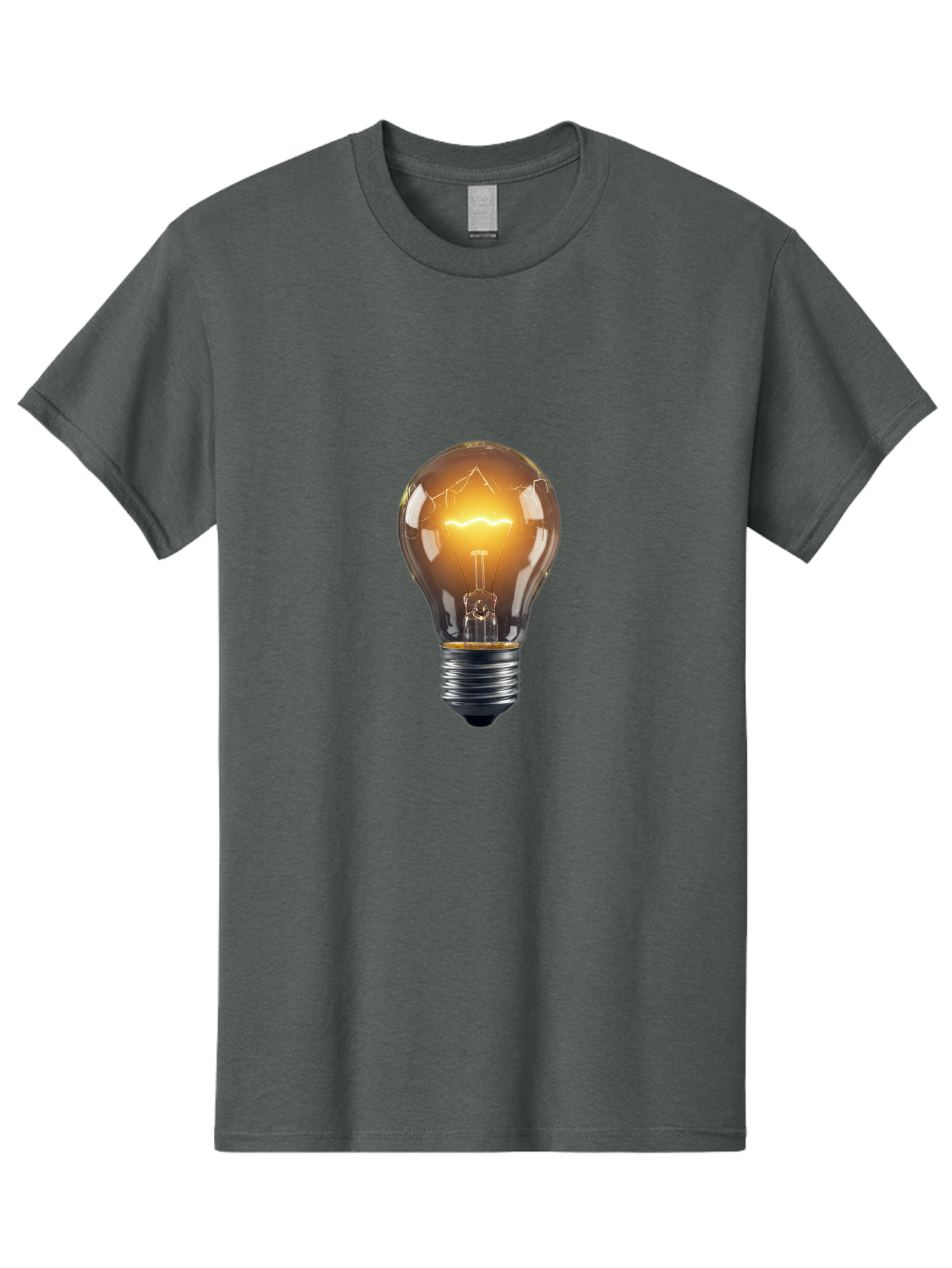 Light-Bulb-9 Men'S Graphic Tee, 100% Cotton, Comfortable Casual Summer Wear, Machine Washable, Vintage Camera, Old Camera, Antique Camera, Black Camera, Classic Photography, Photography Equipment, Nostalgic Device, Film Camera, Camera Art Baf886