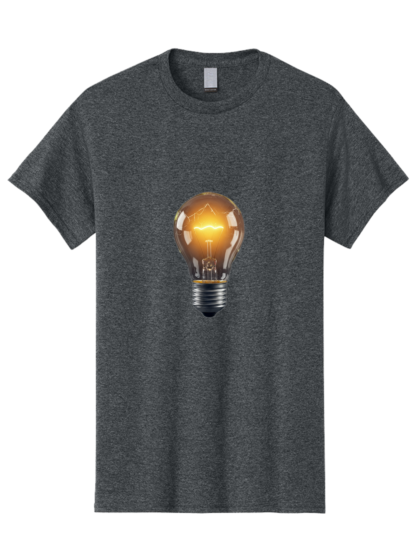 Light-Bulb-9 Men'S Graphic Tee, 100% Cotton, Comfortable Casual Summer Wear, Machine Washable, Vintage Camera, Old Camera, Antique Camera, Black Camera, Classic Photography, Photography Equipment, Nostalgic Device, Film Camera, Camera Art Baf886
