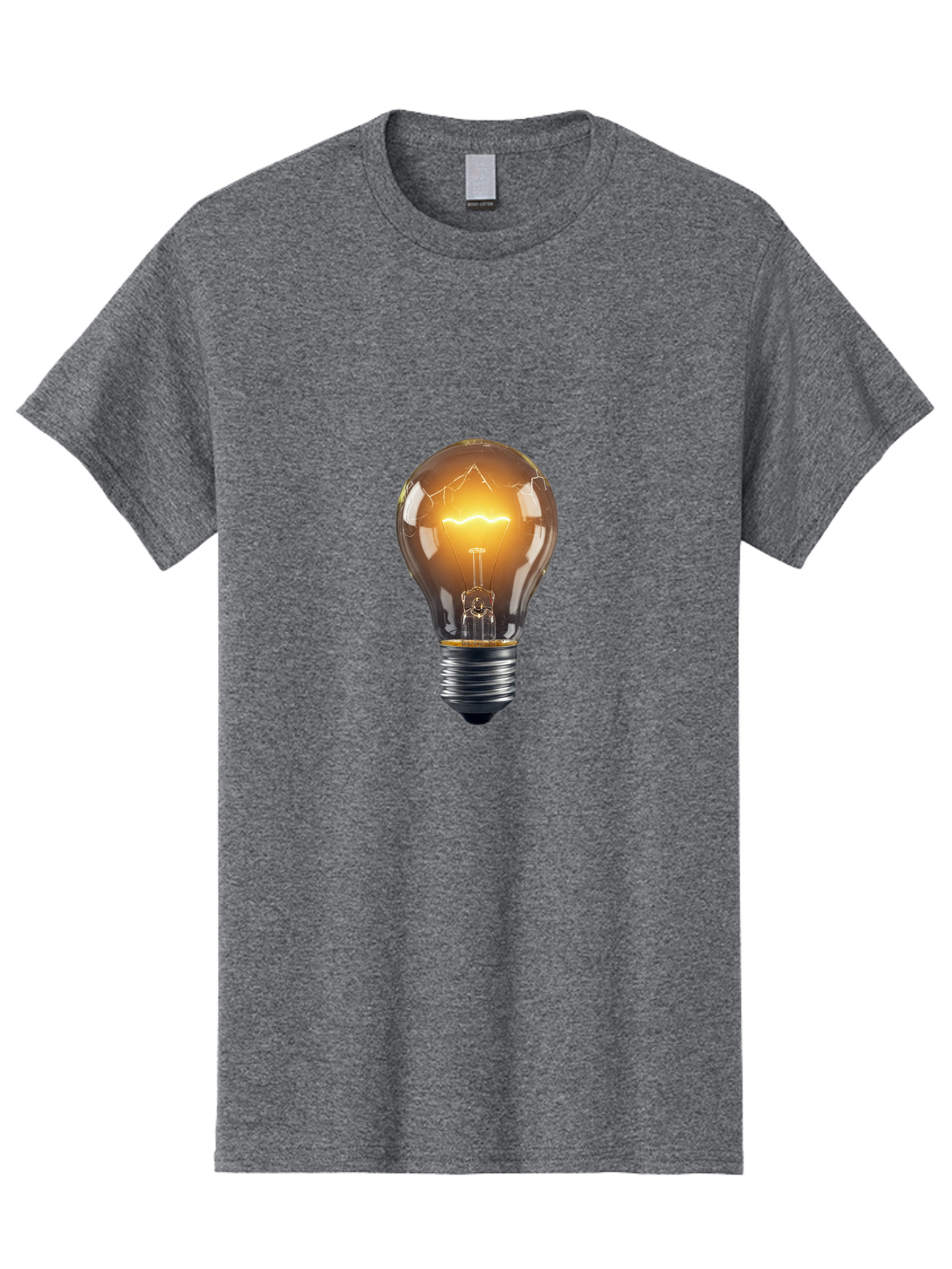 Light-Bulb-9 Men'S Graphic Tee, 100% Cotton, Comfortable Casual Summer Wear, Machine Washable, Vintage Camera, Old Camera, Antique Camera, Black Camera, Classic Photography, Photography Equipment, Nostalgic Device, Film Camera, Camera Art Baf886