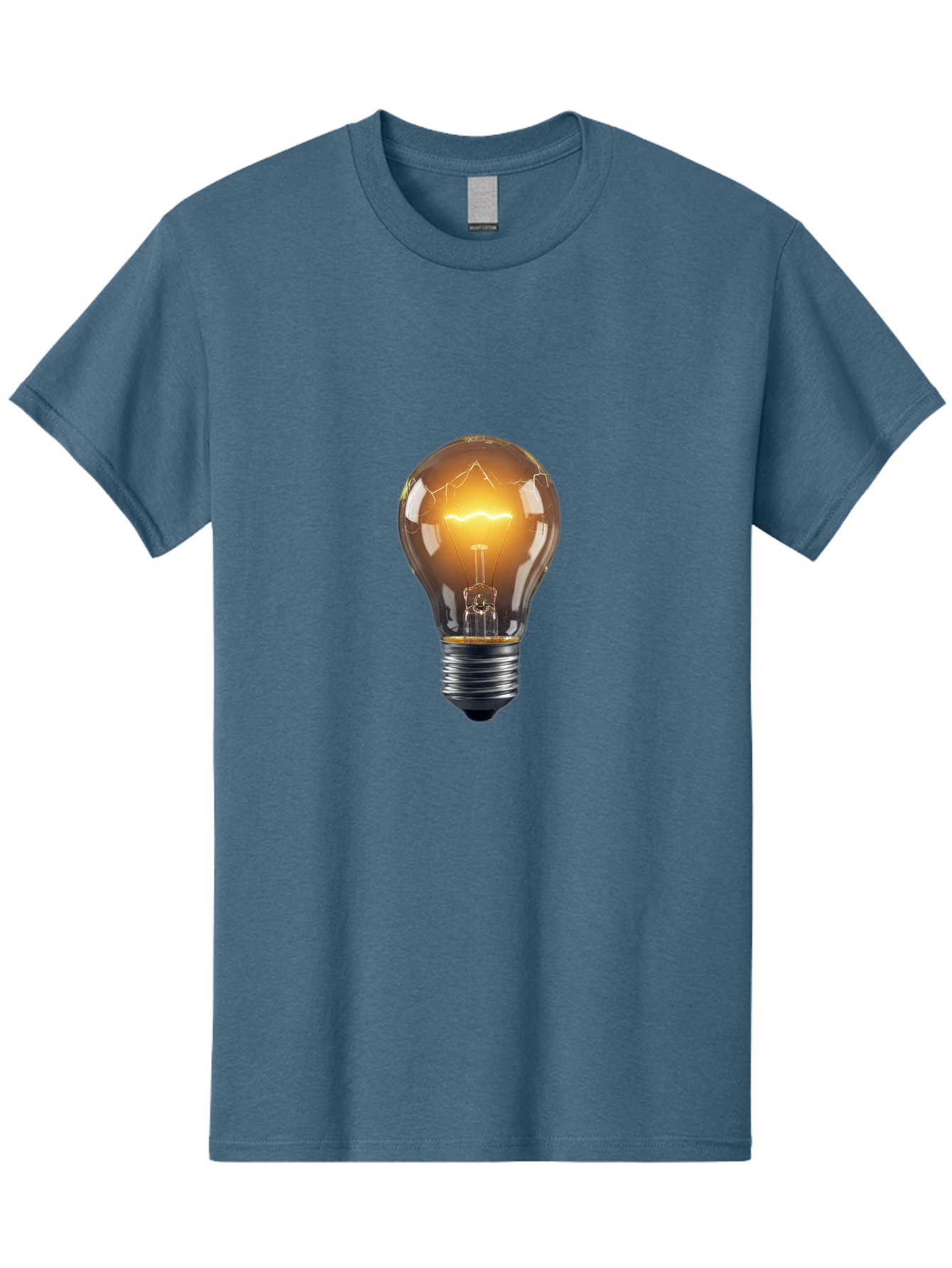 Light-Bulb-9 Men'S Graphic Tee, 100% Cotton, Comfortable Casual Summer Wear, Machine Washable, Vintage Camera, Old Camera, Antique Camera, Black Camera, Classic Photography, Photography Equipment, Nostalgic Device, Film Camera, Camera Art Baf886