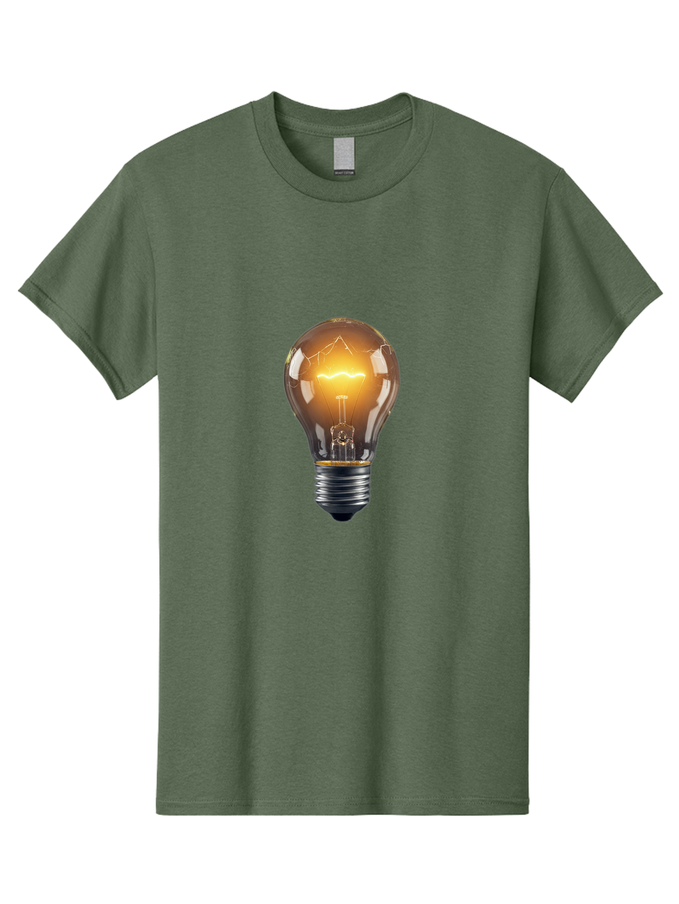 Light-Bulb-9 Men'S Graphic Tee, 100% Cotton, Comfortable Casual Summer Wear, Machine Washable, Vintage Camera, Old Camera, Antique Camera, Black Camera, Classic Photography, Photography Equipment, Nostalgic Device, Film Camera, Camera Art Baf886