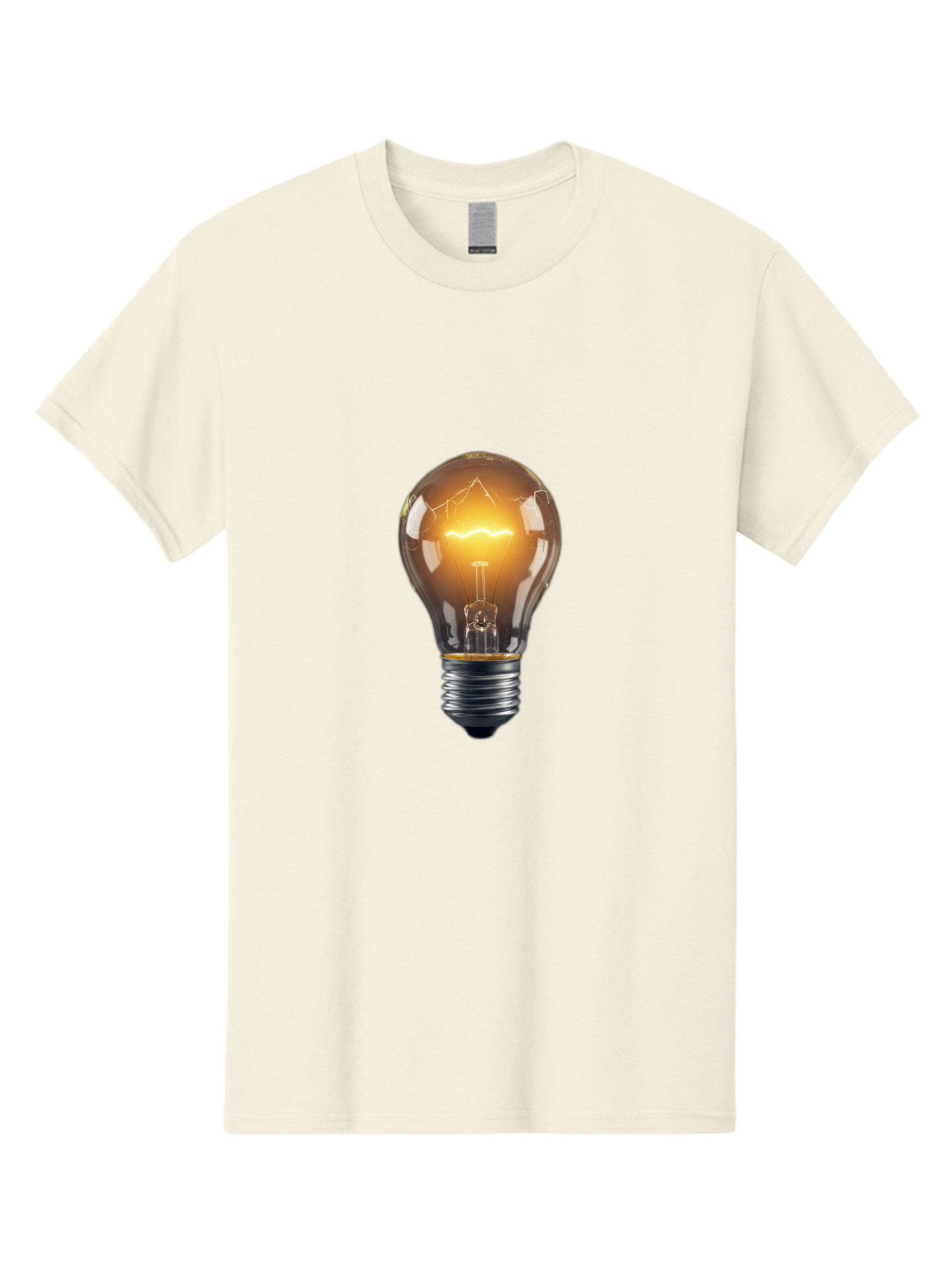 Light-Bulb-9 Men'S Graphic Tee, 100% Cotton, Comfortable Casual Summer Wear, Machine Washable, Vintage Camera, Old Camera, Antique Camera, Black Camera, Classic Photography, Photography Equipment, Nostalgic Device, Film Camera, Camera Art Baf886