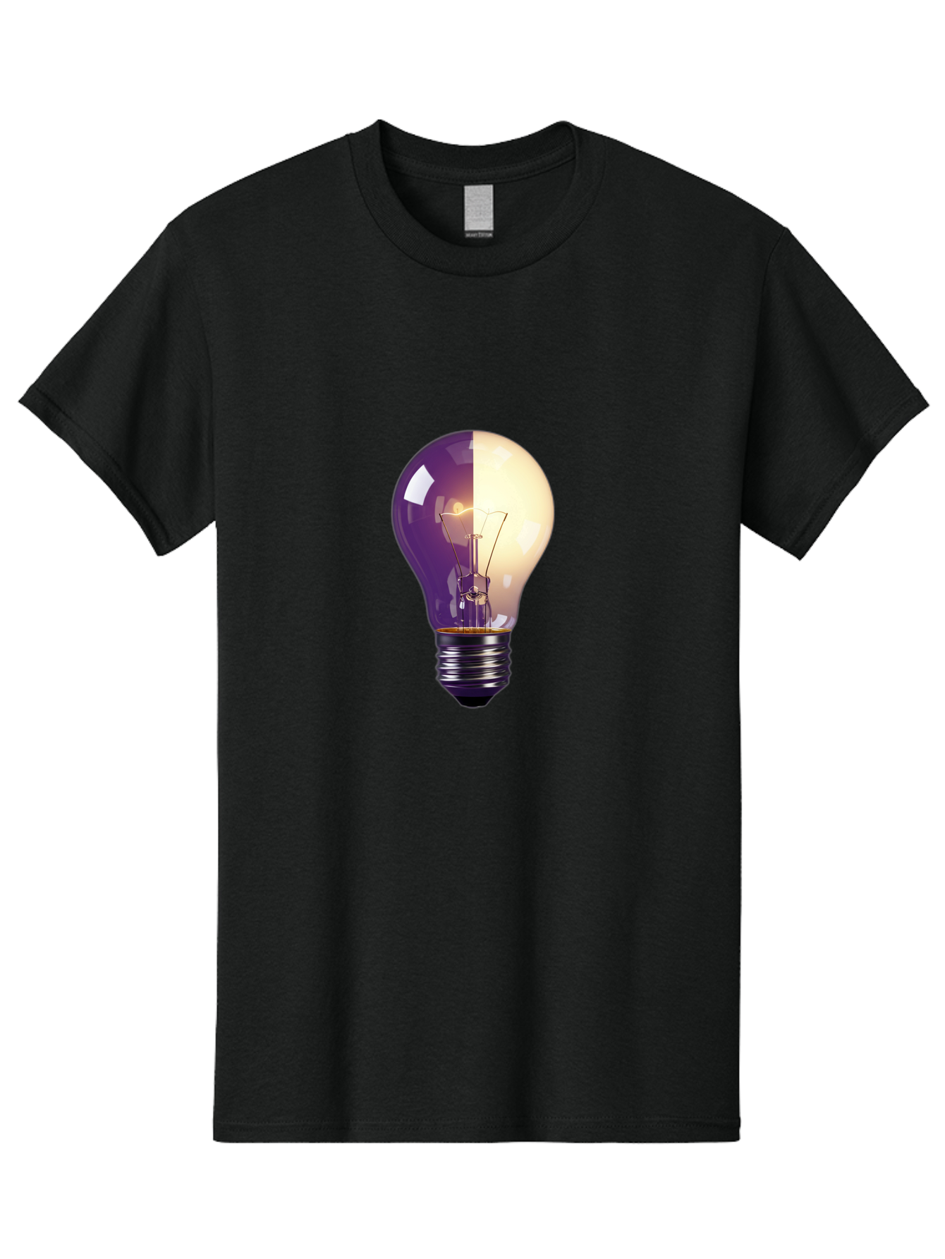 Light-Bulb-On-Off Men'S Graphic Tee, 100% Cotton, Comfortable Casual Summer Wear, Machine Washable, Vintage Camera, Old Camera, Antique Camera, Black Camera, Classic Photography, Photography Equipment, Nostalgic Device, Film Camera, Camera Art Baf888