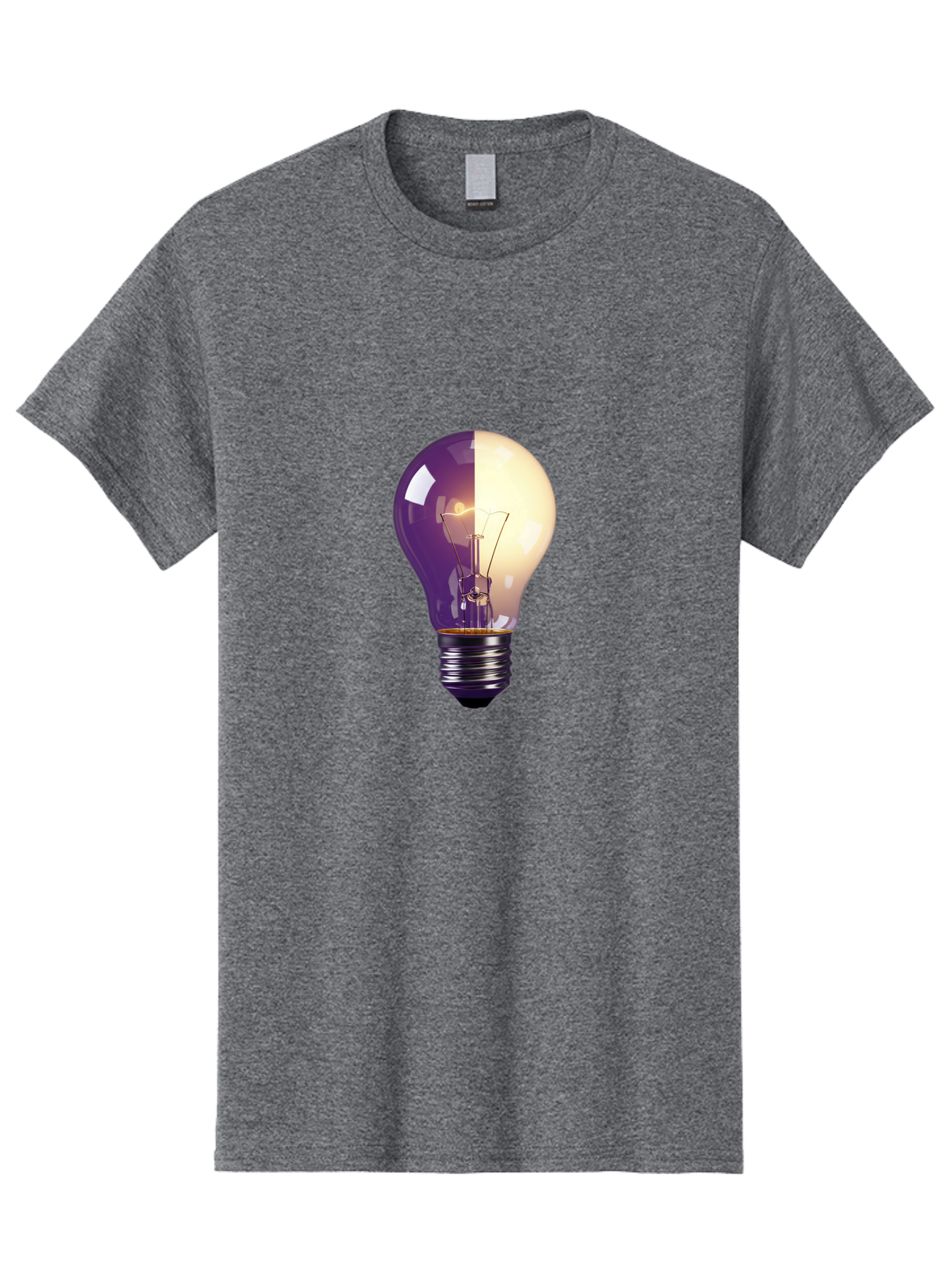 Light-Bulb-On-Off Men'S Graphic Tee, 100% Cotton, Comfortable Casual Summer Wear, Machine Washable, Vintage Camera, Old Camera, Antique Camera, Black Camera, Classic Photography, Photography Equipment, Nostalgic Device, Film Camera, Camera Art Baf888
