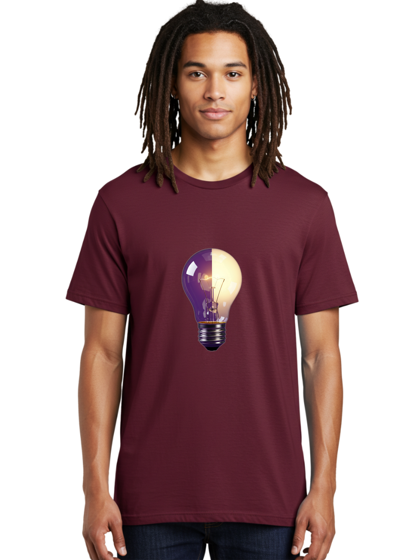 Light-Bulb-On-Off Men'S Graphic Tee, 100% Cotton, Comfortable Casual Summer Wear, Machine Washable, Vintage Camera, Old Camera, Antique Camera, Black Camera, Classic Photography, Photography Equipment, Nostalgic Device, Film Camera, Camera Art Baf888