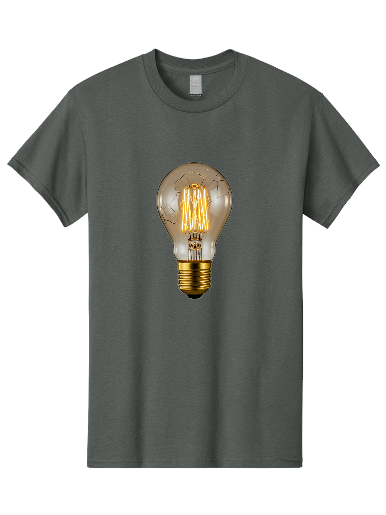 Light-Bulb Men'S Graphic Tee, 100% Cotton, Comfortable Casual Summer Wear, Machine Washable, Vintage Camera, Old Camera, Antique Camera, Black Camera, Classic Photography, Photography Equipment, Nostalgic Device, Film Camera, Camera Art Baf890