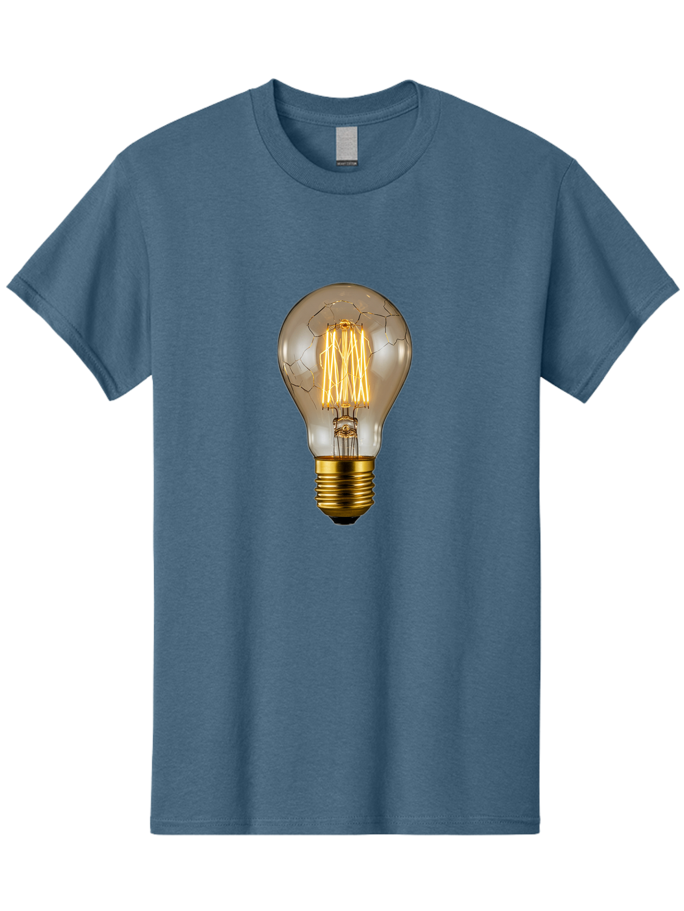 Light-Bulb Men'S Graphic Tee, 100% Cotton, Comfortable Casual Summer Wear, Machine Washable, Vintage Camera, Old Camera, Antique Camera, Black Camera, Classic Photography, Photography Equipment, Nostalgic Device, Film Camera, Camera Art Baf890