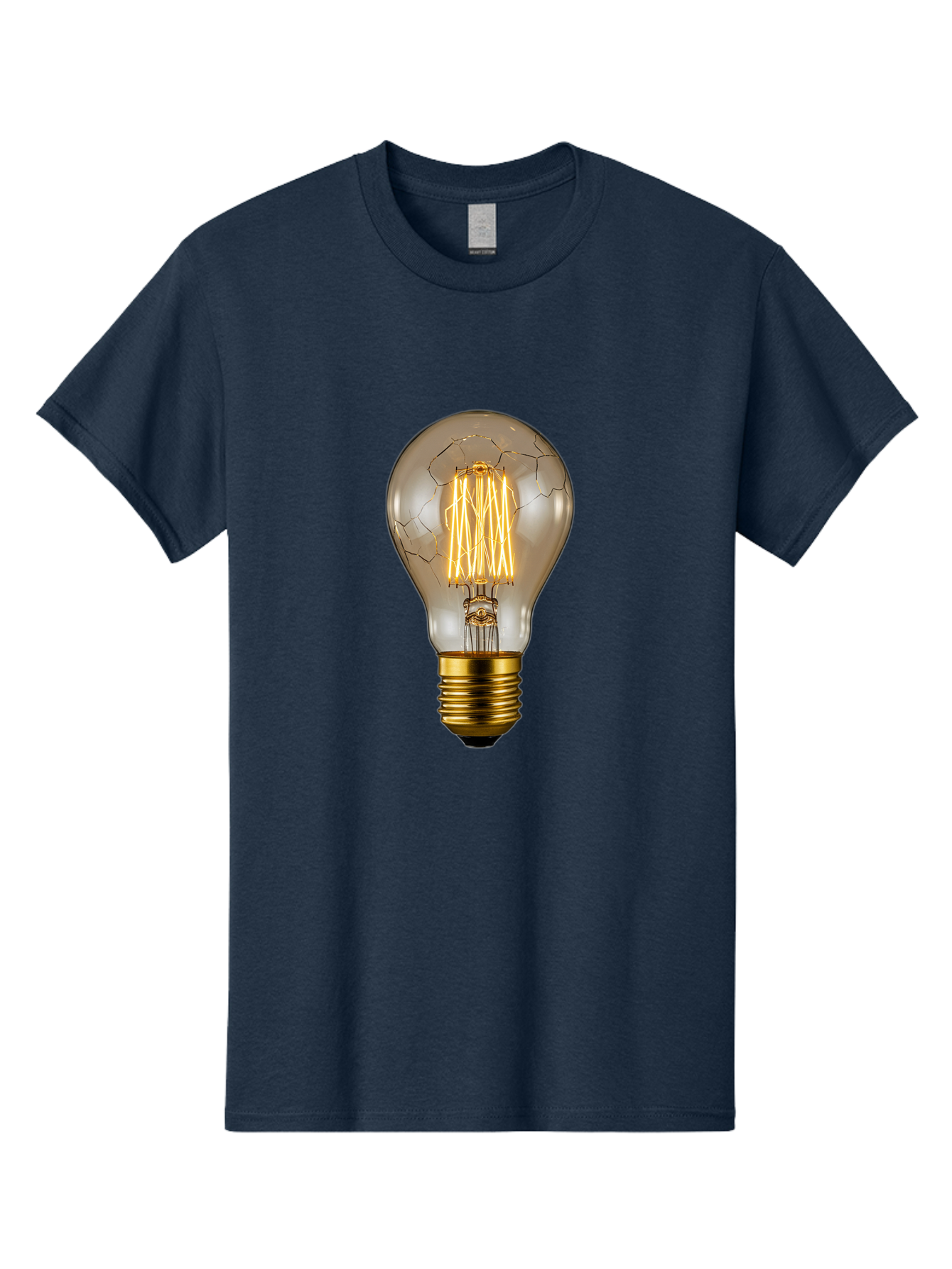 Light-Bulb Men'S Graphic Tee, 100% Cotton, Comfortable Casual Summer Wear, Machine Washable, Vintage Camera, Old Camera, Antique Camera, Black Camera, Classic Photography, Photography Equipment, Nostalgic Device, Film Camera, Camera Art Baf890