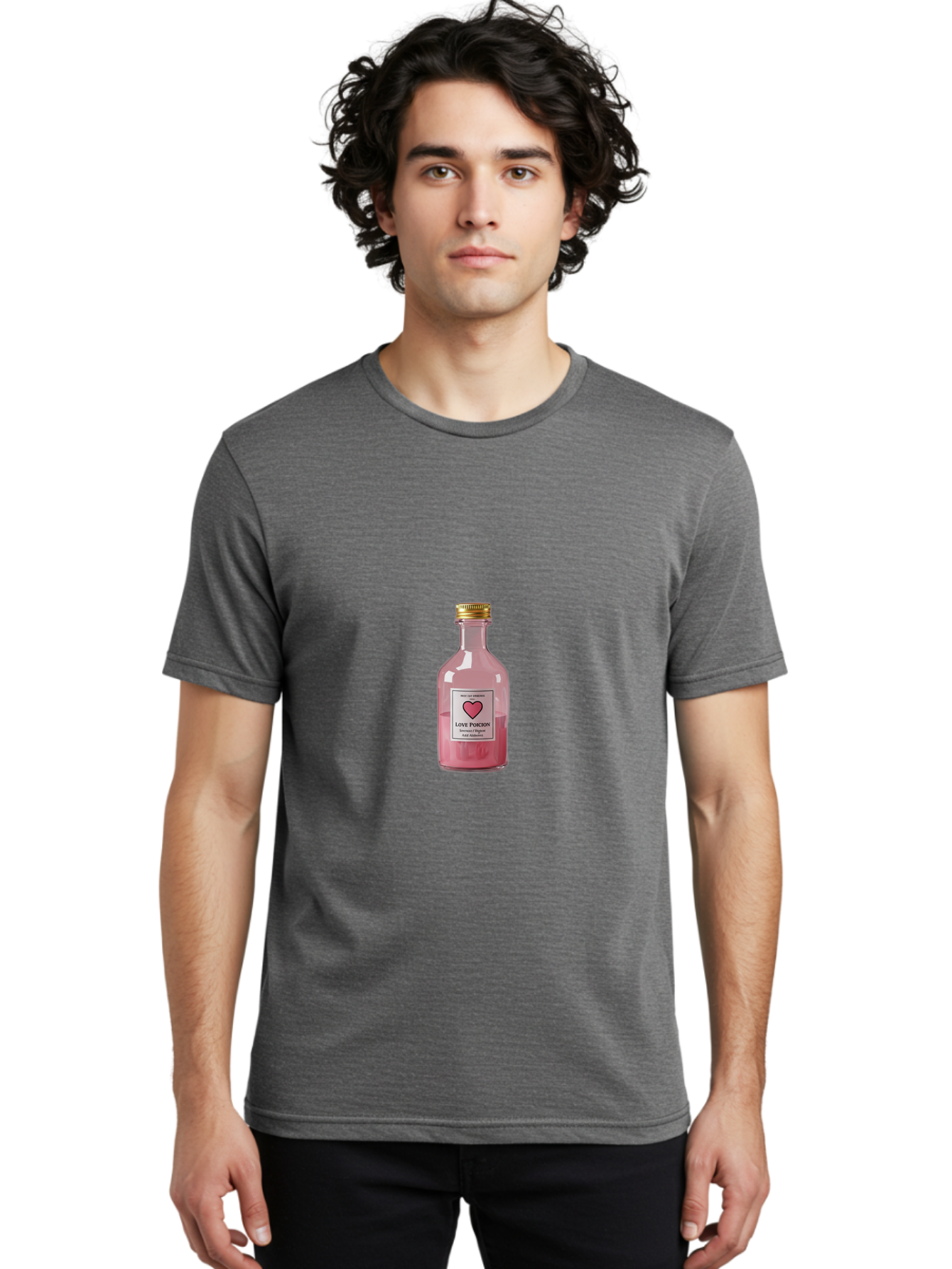 Love-Potion-1 Men'S Graphic Tee, 100% Cotton, Comfortable Casual Summer Wear, Machine Washable, Vintage Camera, Old Camera, Antique Camera, Black Camera, Classic Photography, Photography Equipment, Nostalgic Device, Film Camera, Camera Art Baf896