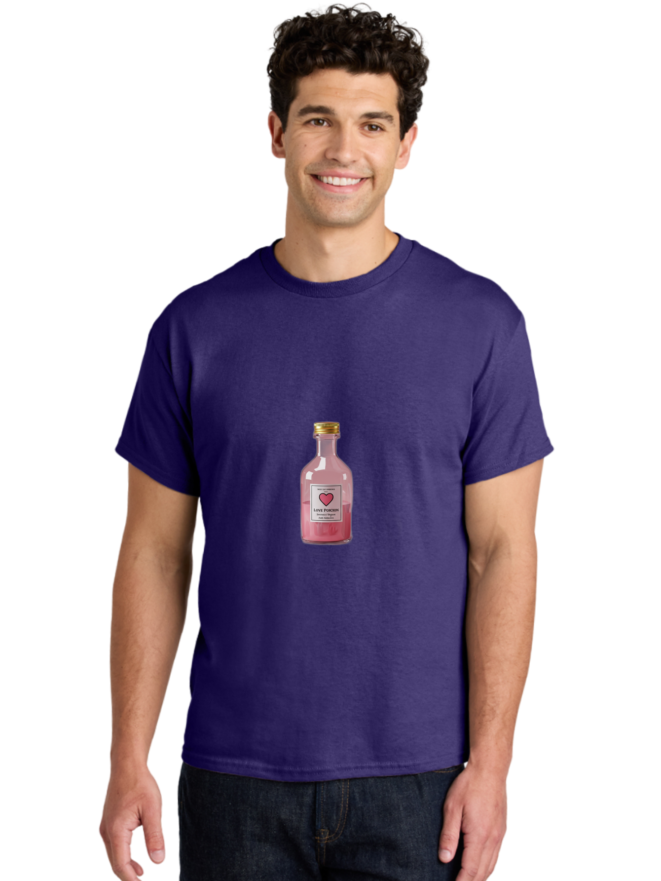 Love-Potion-1 Men'S Graphic Tee, 100% Cotton, Comfortable Casual Summer Wear, Machine Washable, Vintage Camera, Old Camera, Antique Camera, Black Camera, Classic Photography, Photography Equipment, Nostalgic Device, Film Camera, Camera Art Baf896