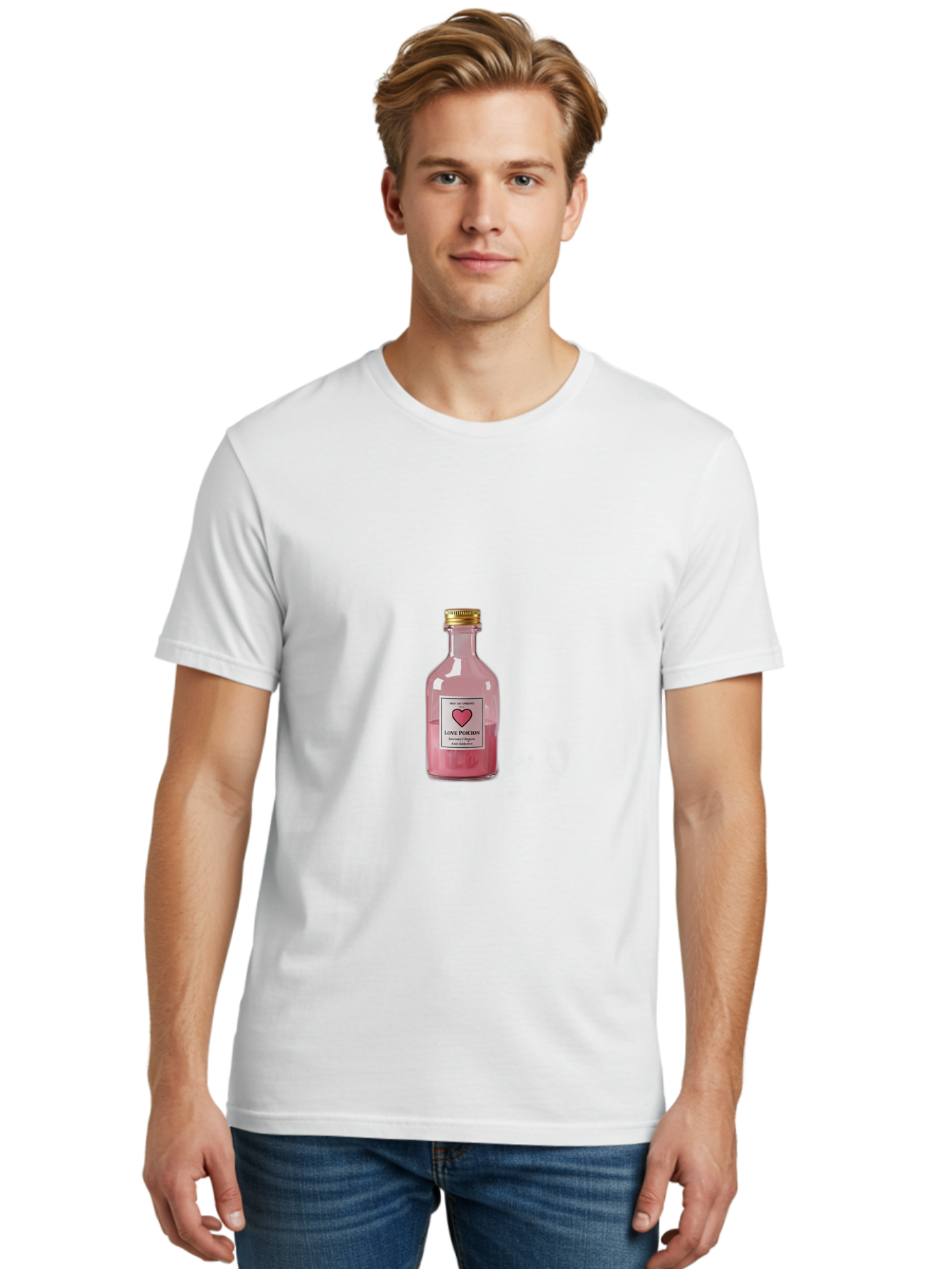 Love-Potion-1 Men'S Graphic Tee, 100% Cotton, Comfortable Casual Summer Wear, Machine Washable, Vintage Camera, Old Camera, Antique Camera, Black Camera, Classic Photography, Photography Equipment, Nostalgic Device, Film Camera, Camera Art Baf896