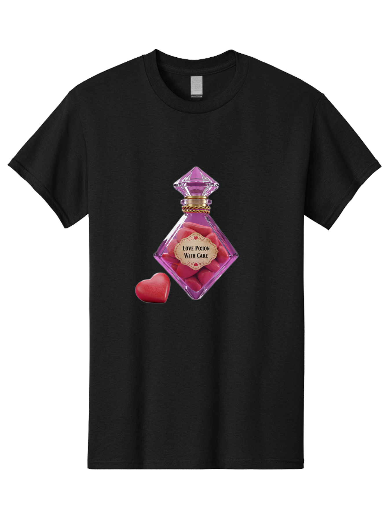 Love-Potion-3 Men'S Graphic Tee, 100% Cotton, Comfortable Casual Summer Wear, Machine Washable, Vintage Camera, Old Camera, Antique Camera, Black Camera, Classic Photography, Photography Equipment, Nostalgic Device, Film Camera, Camera Art Baf898