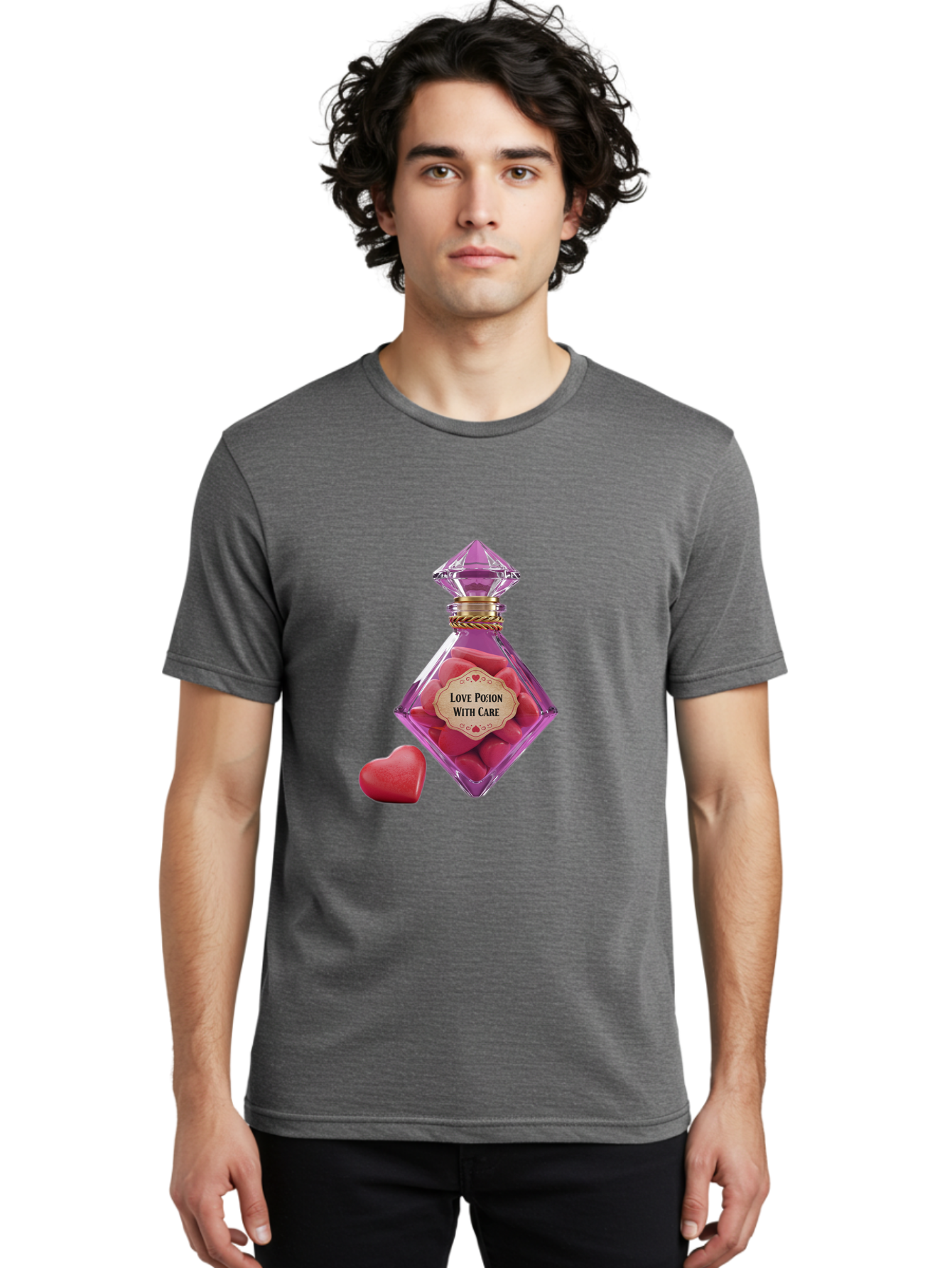 Love-Potion-3 Men'S Graphic Tee, 100% Cotton, Comfortable Casual Summer Wear, Machine Washable, Vintage Camera, Old Camera, Antique Camera, Black Camera, Classic Photography, Photography Equipment, Nostalgic Device, Film Camera, Camera Art Baf898