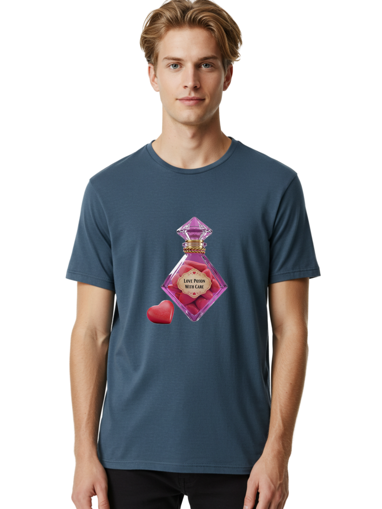 Love-Potion-3 Men'S Graphic Tee, 100% Cotton, Comfortable Casual Summer Wear, Machine Washable, Vintage Camera, Old Camera, Antique Camera, Black Camera, Classic Photography, Photography Equipment, Nostalgic Device, Film Camera, Camera Art Baf898