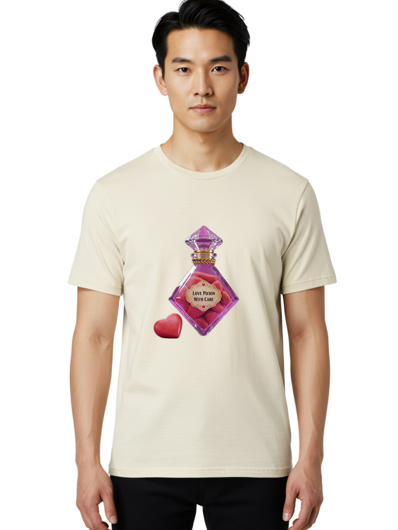 Love-Potion-3 Men'S Graphic Tee, 100% Cotton, Comfortable Casual Summer Wear, Machine Washable, Vintage Camera, Old Camera, Antique Camera, Black Camera, Classic Photography, Photography Equipment, Nostalgic Device, Film Camera, Camera Art Baf898
