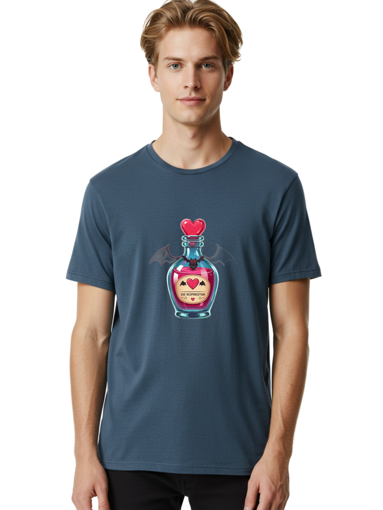 Love-Potion-4 Men'S Graphic Tee, 100% Cotton, Comfortable Casual Summer Wear, Machine Washable, Vintage Camera, Old Camera, Antique Camera, Black Camera, Classic Photography, Photography Equipment, Nostalgic Device, Film Camera, Camera Art Baf899