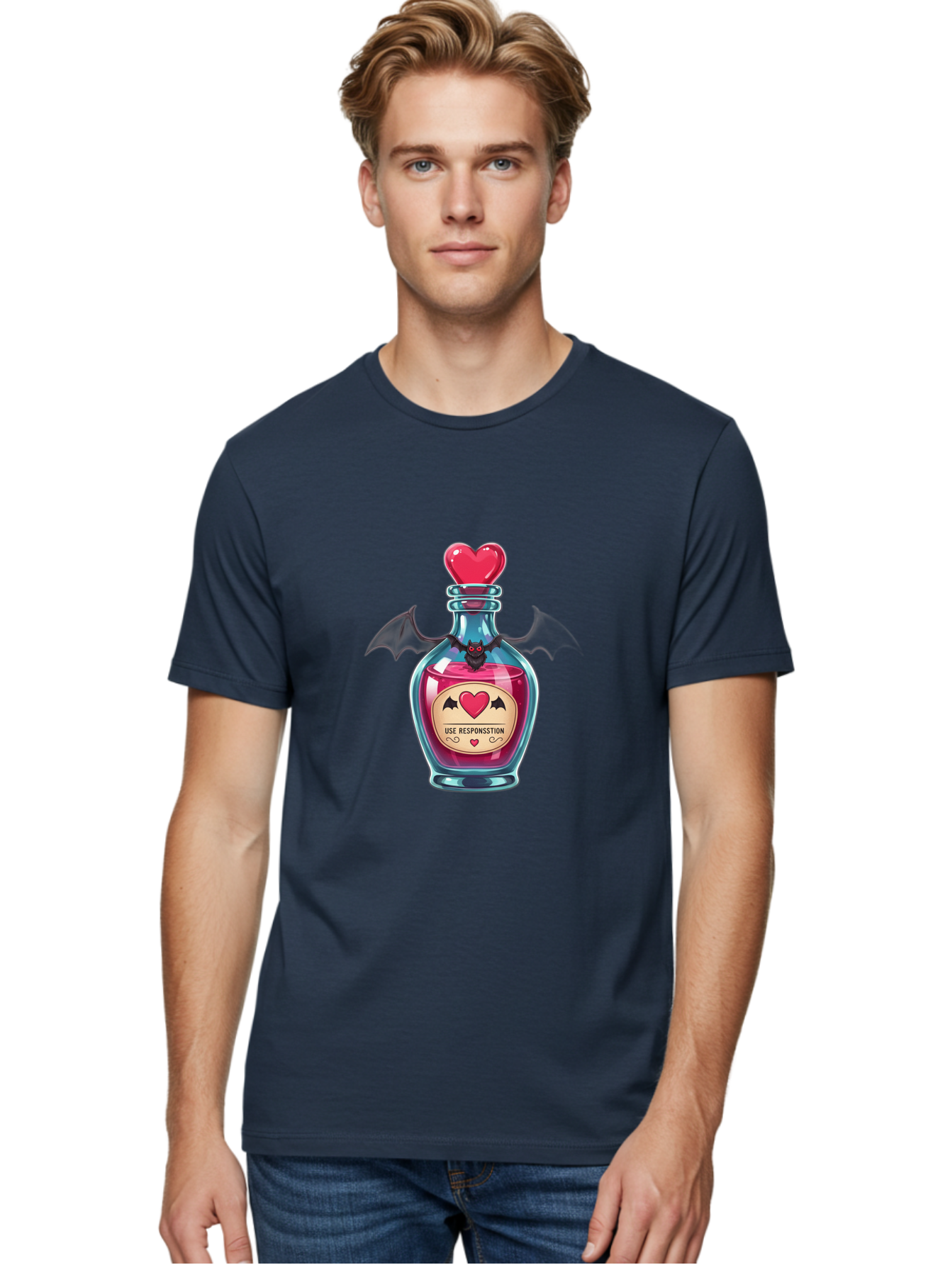 Love-Potion-4 Men'S Graphic Tee, 100% Cotton, Comfortable Casual Summer Wear, Machine Washable, Vintage Camera, Old Camera, Antique Camera, Black Camera, Classic Photography, Photography Equipment, Nostalgic Device, Film Camera, Camera Art Baf899