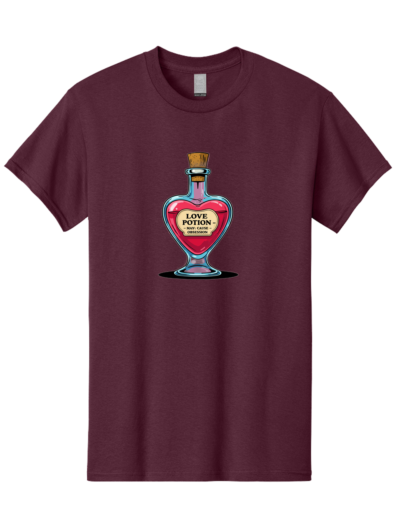 Love-Potion-Bottle Men'S Graphic Tee, 100% Cotton, Comfortable Casual Summer Wear, Machine Washable, Vintage Camera, Old Camera, Antique Camera, Black Camera, Classic Photography, Photography Equipment, Nostalgic Device, Film Camera, Baf903