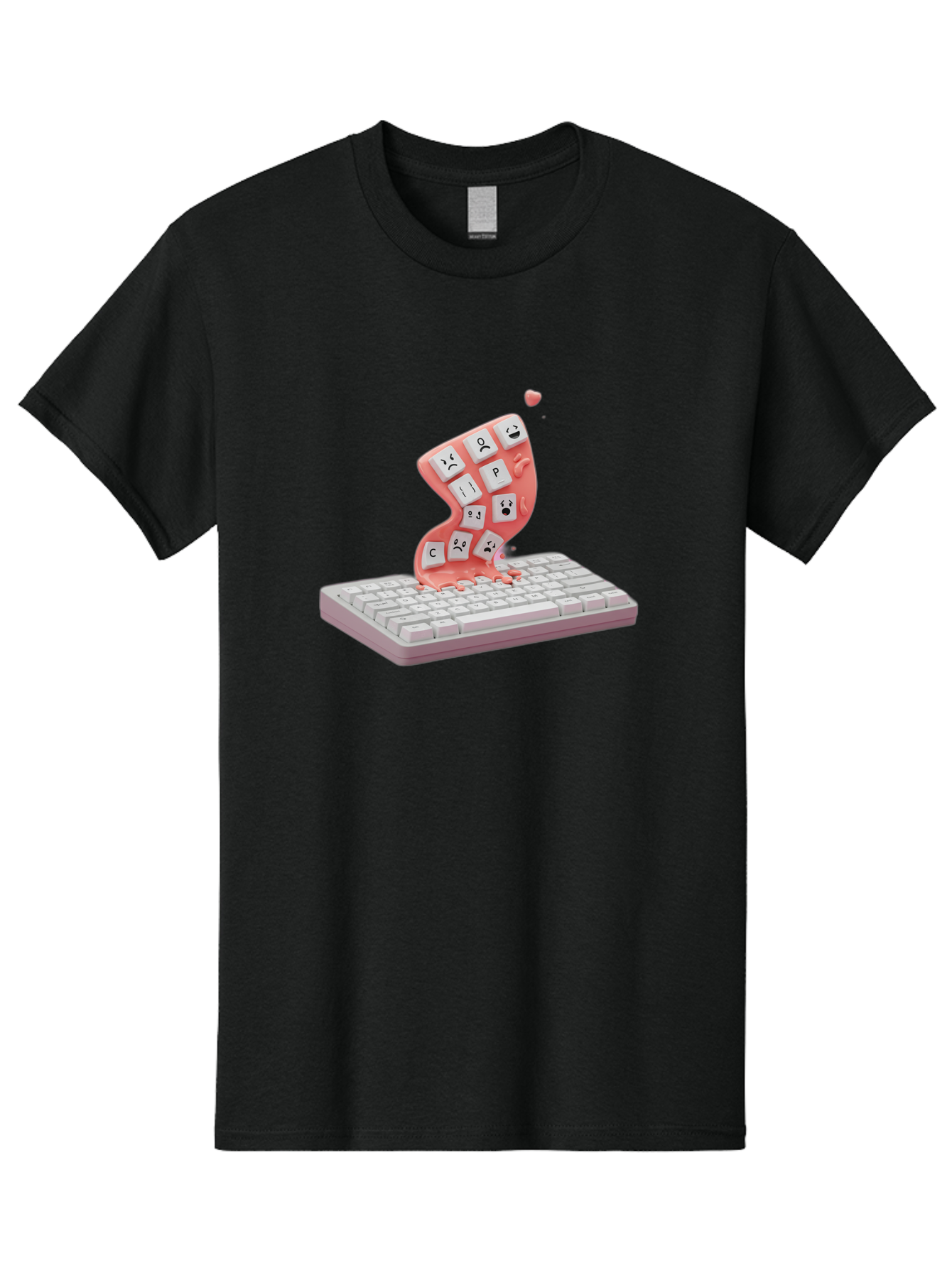 Melting-Keyboard Men'S Graphic Tee, 100% Cotton, Comfortable Casual Summer Wear, Machine Washable, Vintage Camera, Old Camera, Antique Camera, Black Camera, Classic Photography, Photography Equipment, Nostalgic Device, Film Camera, Camera Art Baf909