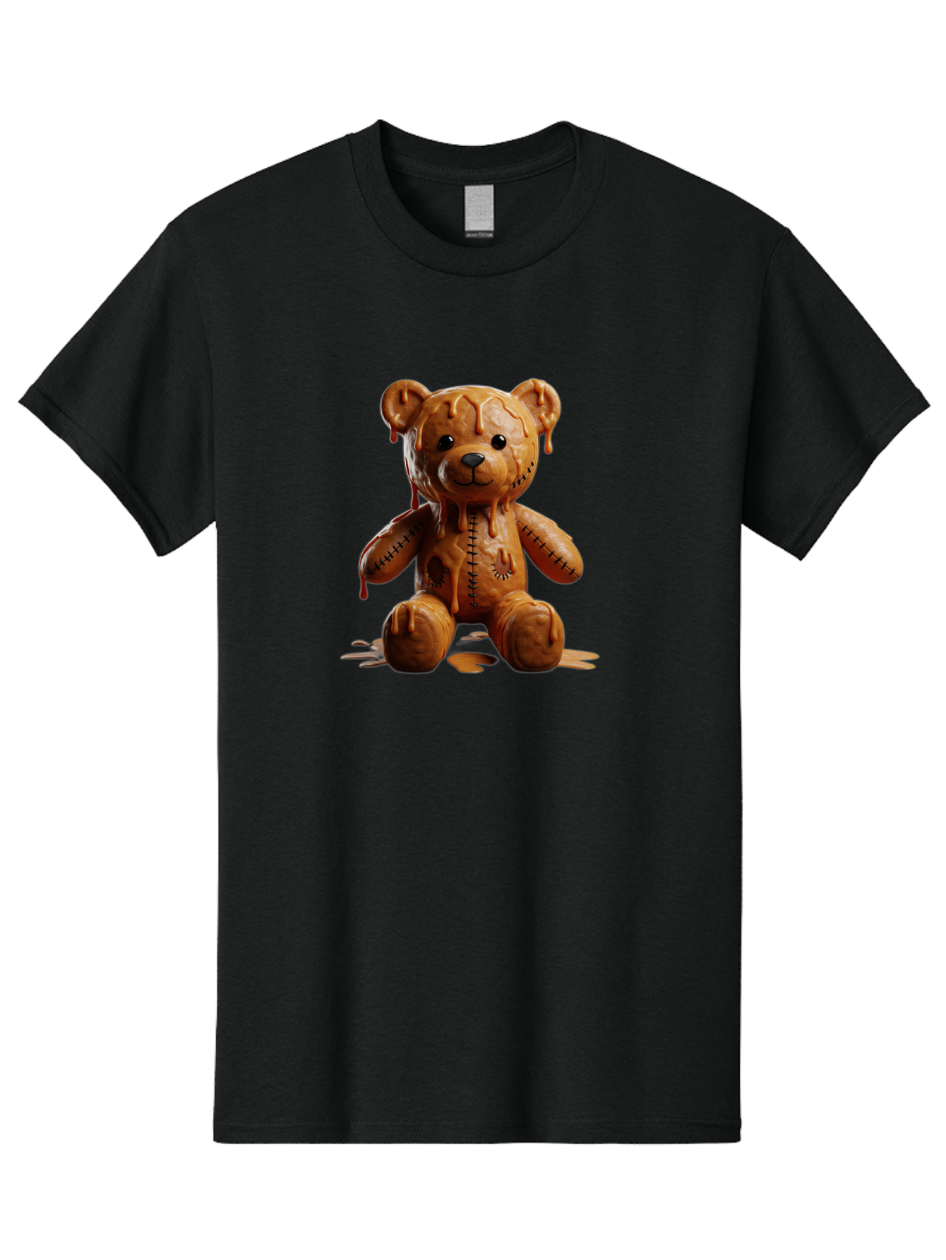 Melting-Teddy-Bear Men'S Graphic Tee, 100% Cotton, Comfortable Casual Summer Wear, Machine Washable, Vintage Camera, Old Camera, Antique Camera, Black Camera, Classic Photography, Photography Equipment, Nostalgic Device, Film Camera, Baf910