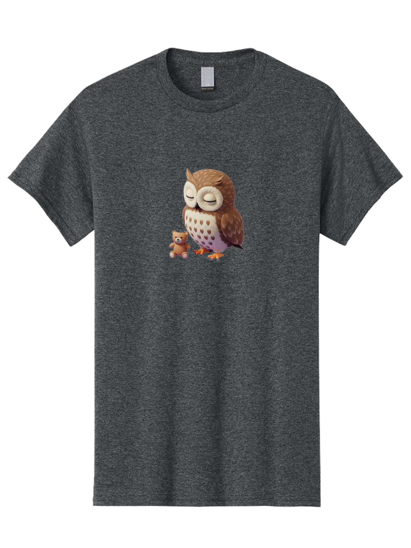 Owl-And-Teddy-1 Men'S Graphic Tee, 100% Cotton, Comfortable Casual Summer Wear, Machine Washable, Vintage Camera, Old Camera, Antique Camera, Black Camera, Classic Photography, Photography Equipment, Nostalgic Device, Film Camera, Camera Art Baf912
