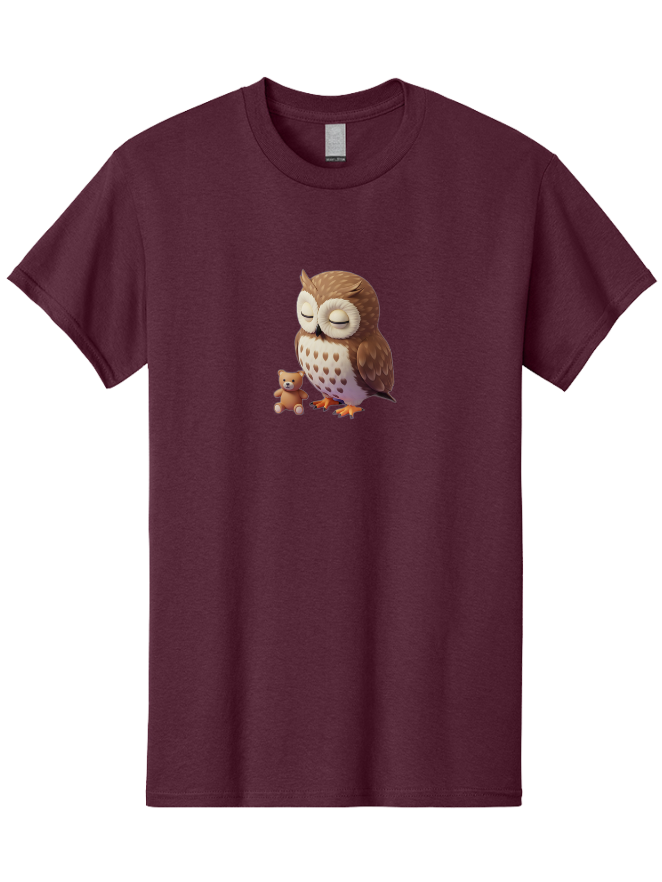 Owl-And-Teddy-1 Men'S Graphic Tee, 100% Cotton, Comfortable Casual Summer Wear, Machine Washable, Vintage Camera, Old Camera, Antique Camera, Black Camera, Classic Photography, Photography Equipment, Nostalgic Device, Film Camera, Camera Art Baf912
