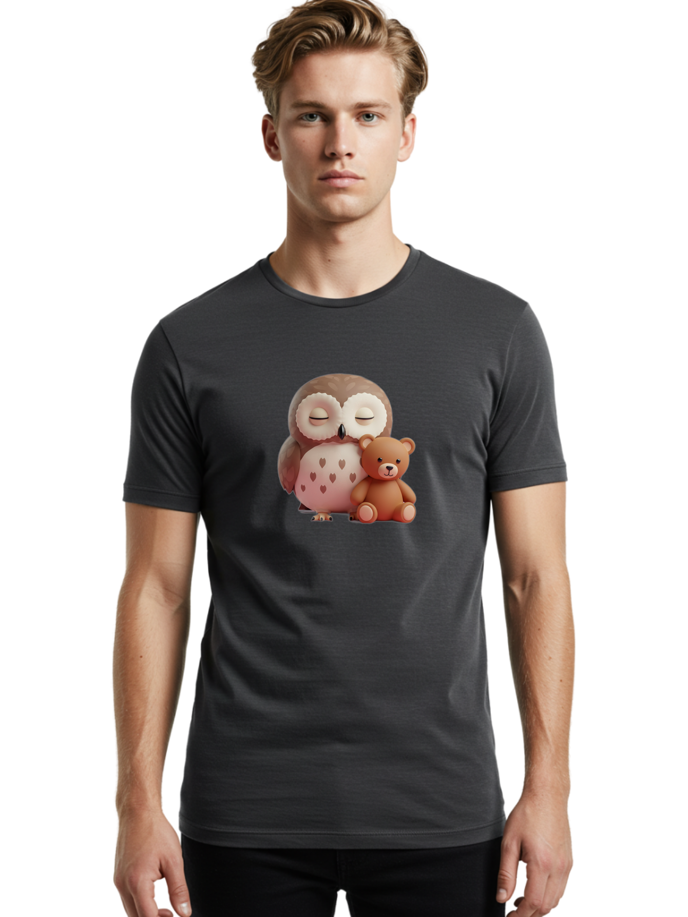 Owl-And-Teddy Men'S Graphic Tee, 100% Cotton, Comfortable Casual Summer Wear, Machine Washable, Vintage Camera, Old Camera, Antique Camera, Black Camera, Classic Photography, Photography Equipment, Nostalgic Device, Film Camera, Camera Art Baf914