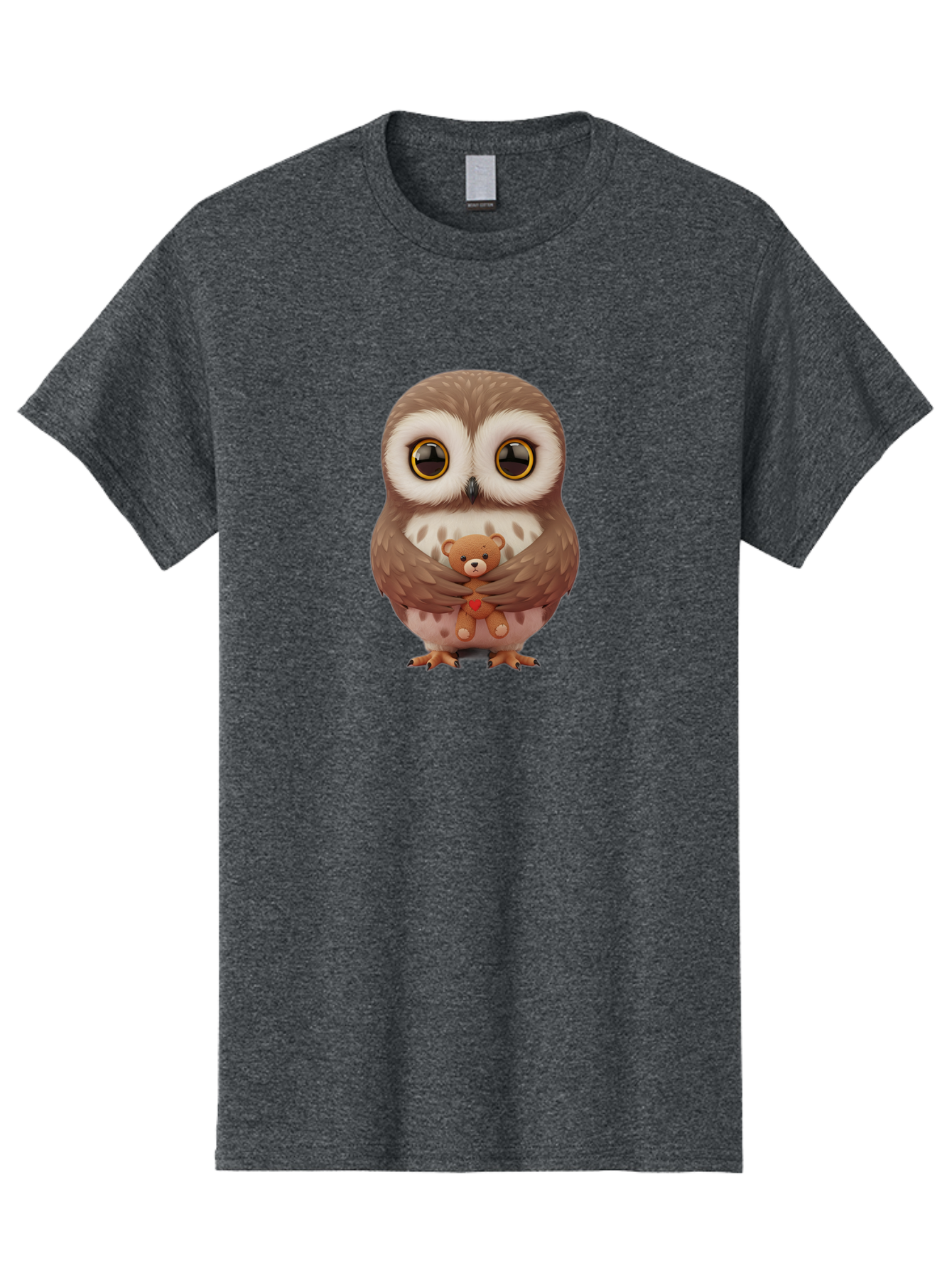 Owl-Embracing-Teddy-Bear Men'S Graphic Tee, 100% Cotton, Comfortable Casual Summer Wear, Machine Washable, Vintage Camera, Old Camera, Antique Camera, Black Camera, Classic Photography, Photography Equipment, Nostalgic Device, Film Camera, Baf917