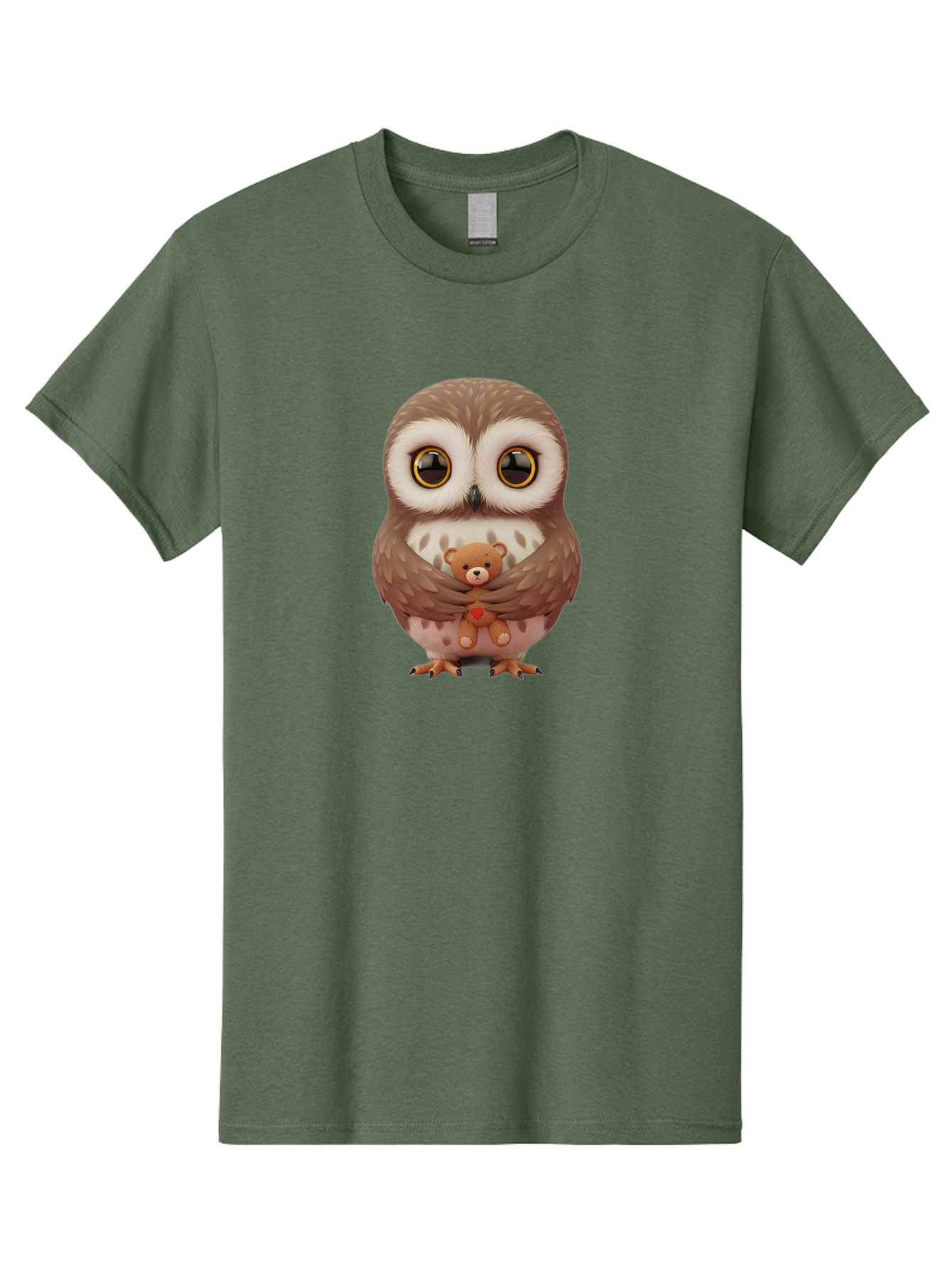 Owl-Embracing-Teddy-Bear Men'S Graphic Tee, 100% Cotton, Comfortable Casual Summer Wear, Machine Washable, Vintage Camera, Old Camera, Antique Camera, Black Camera, Classic Photography, Photography Equipment, Nostalgic Device, Film Camera, Baf917
