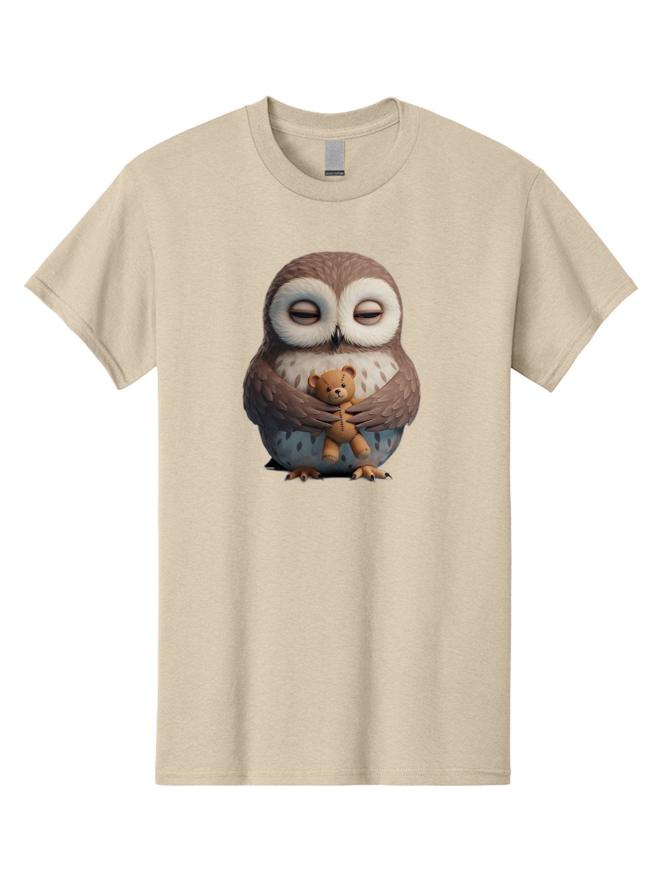 Owl-Holding-Teddy Men'S Graphic Tee, 100% Cotton, Comfortable Casual Summer Wear, Machine Washable, Vintage Camera, Old Camera, Antique Camera, Black Camera, Classic Photography, Photography Equipment, Nostalgic Device, Film Camera, Camera Art Baf918