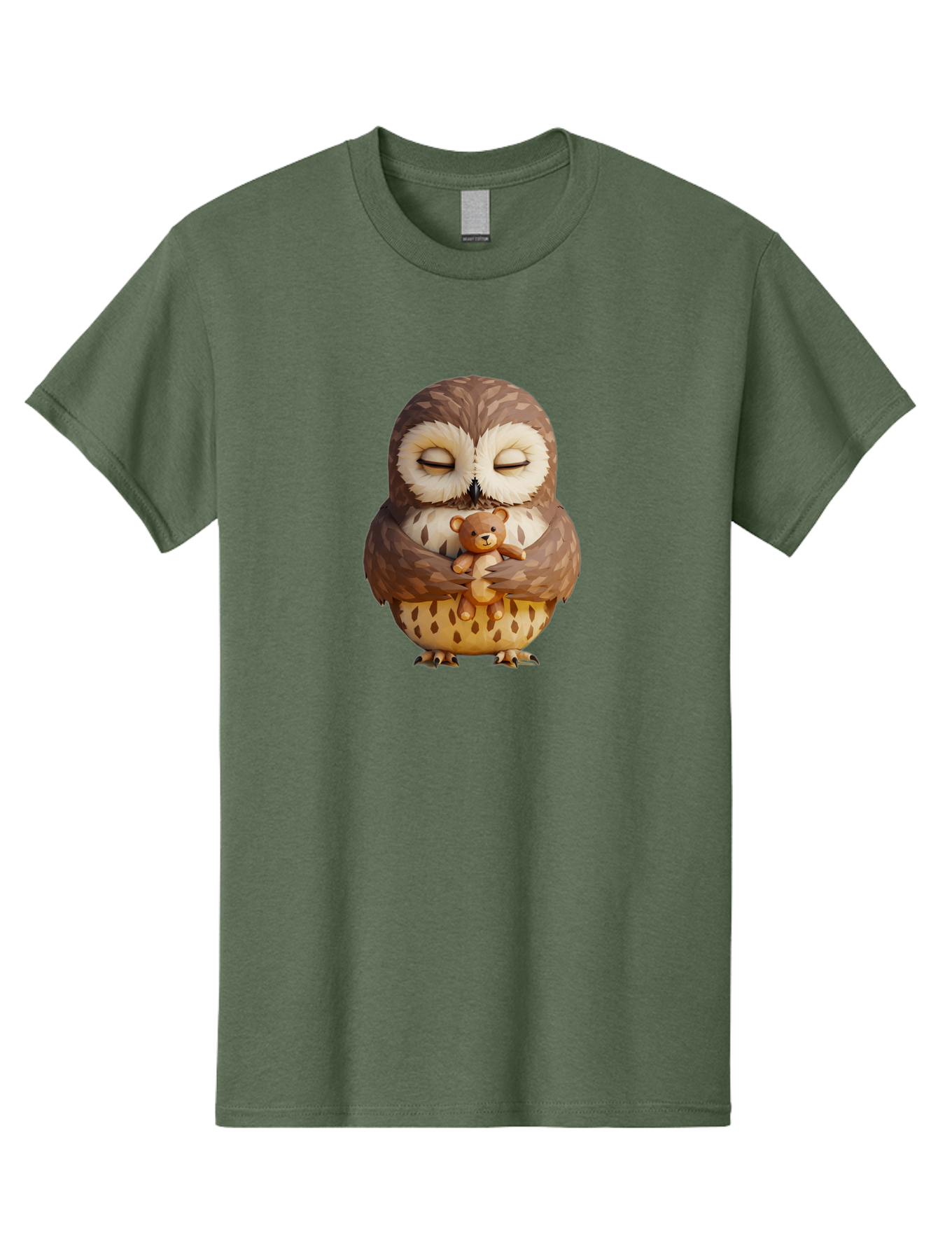Owl-Hugging-Teddy-1 Men'S Graphic Tee, 100% Cotton, Comfortable Casual Summer Wear, Machine Washable, Vintage Camera, Old Camera, Antique Camera, Black Camera, Classic Photography, Photography Equipment, Nostalgic Device, Film Camera, Baf919