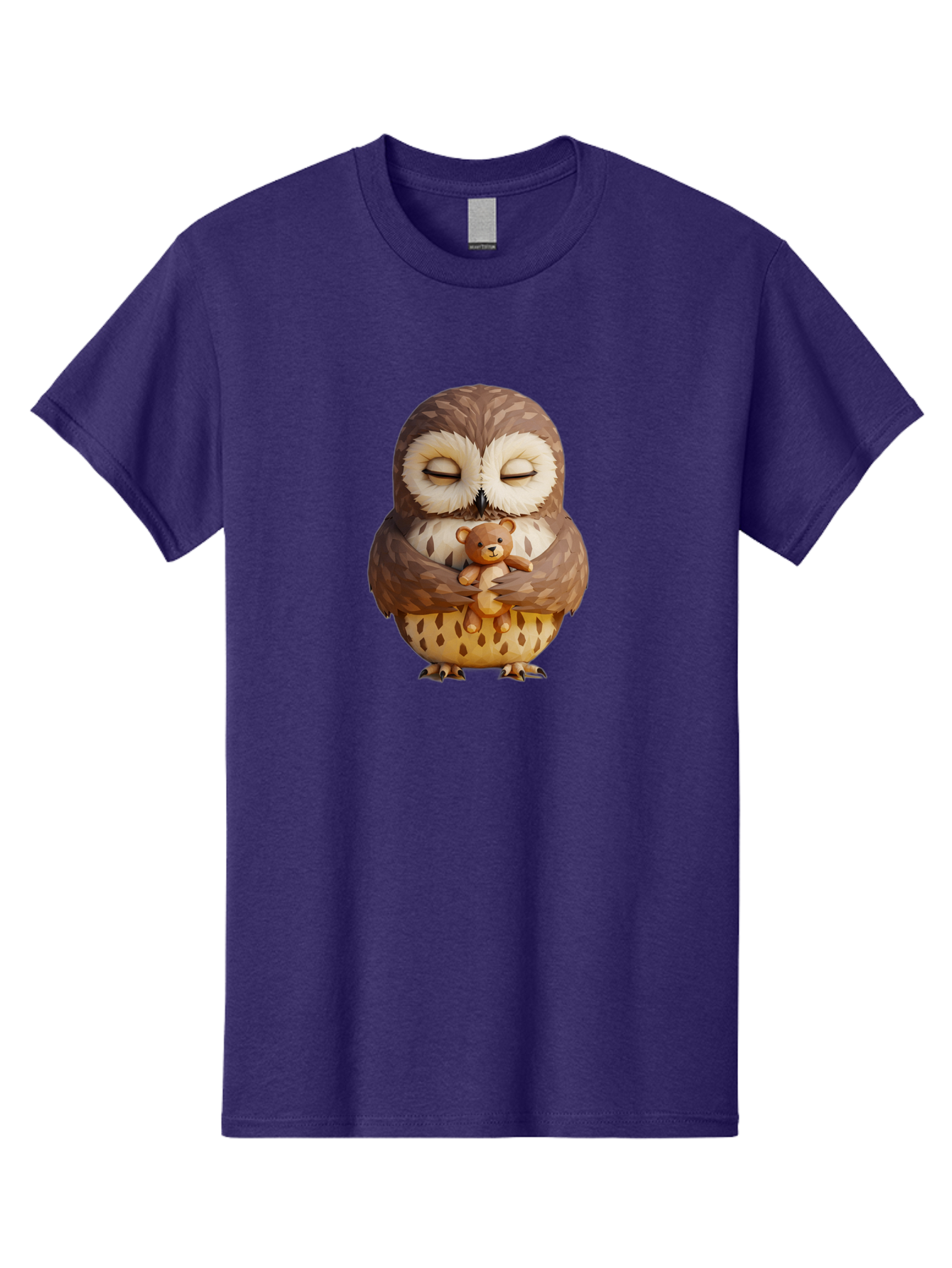 Owl-Hugging-Teddy-1 Men'S Graphic Tee, 100% Cotton, Comfortable Casual Summer Wear, Machine Washable, Vintage Camera, Old Camera, Antique Camera, Black Camera, Classic Photography, Photography Equipment, Nostalgic Device, Film Camera, Baf919