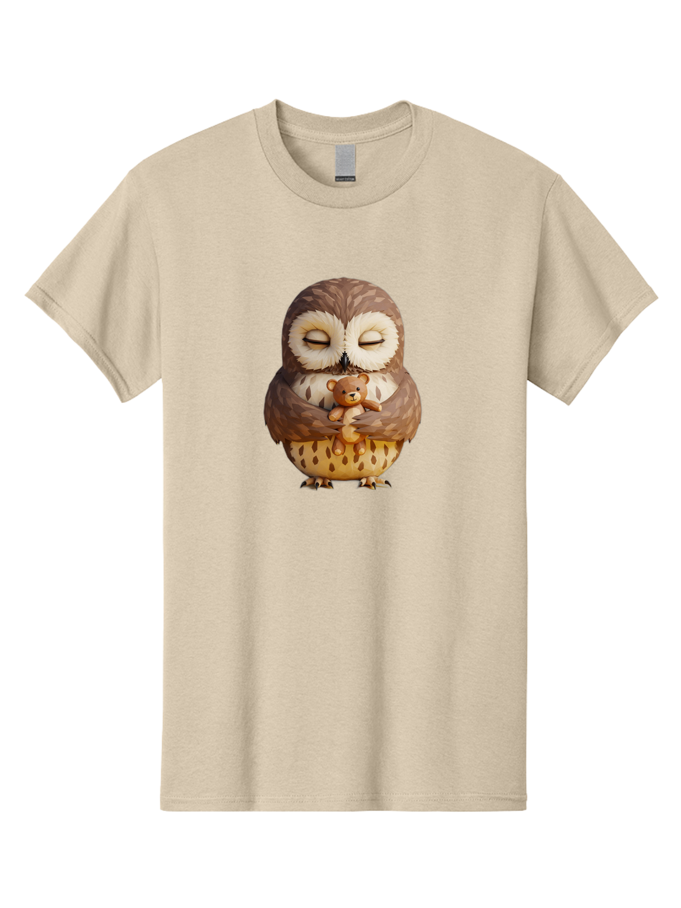 Owl-Hugging-Teddy-1 Men'S Graphic Tee, 100% Cotton, Comfortable Casual Summer Wear, Machine Washable, Vintage Camera, Old Camera, Antique Camera, Black Camera, Classic Photography, Photography Equipment, Nostalgic Device, Film Camera, Baf919