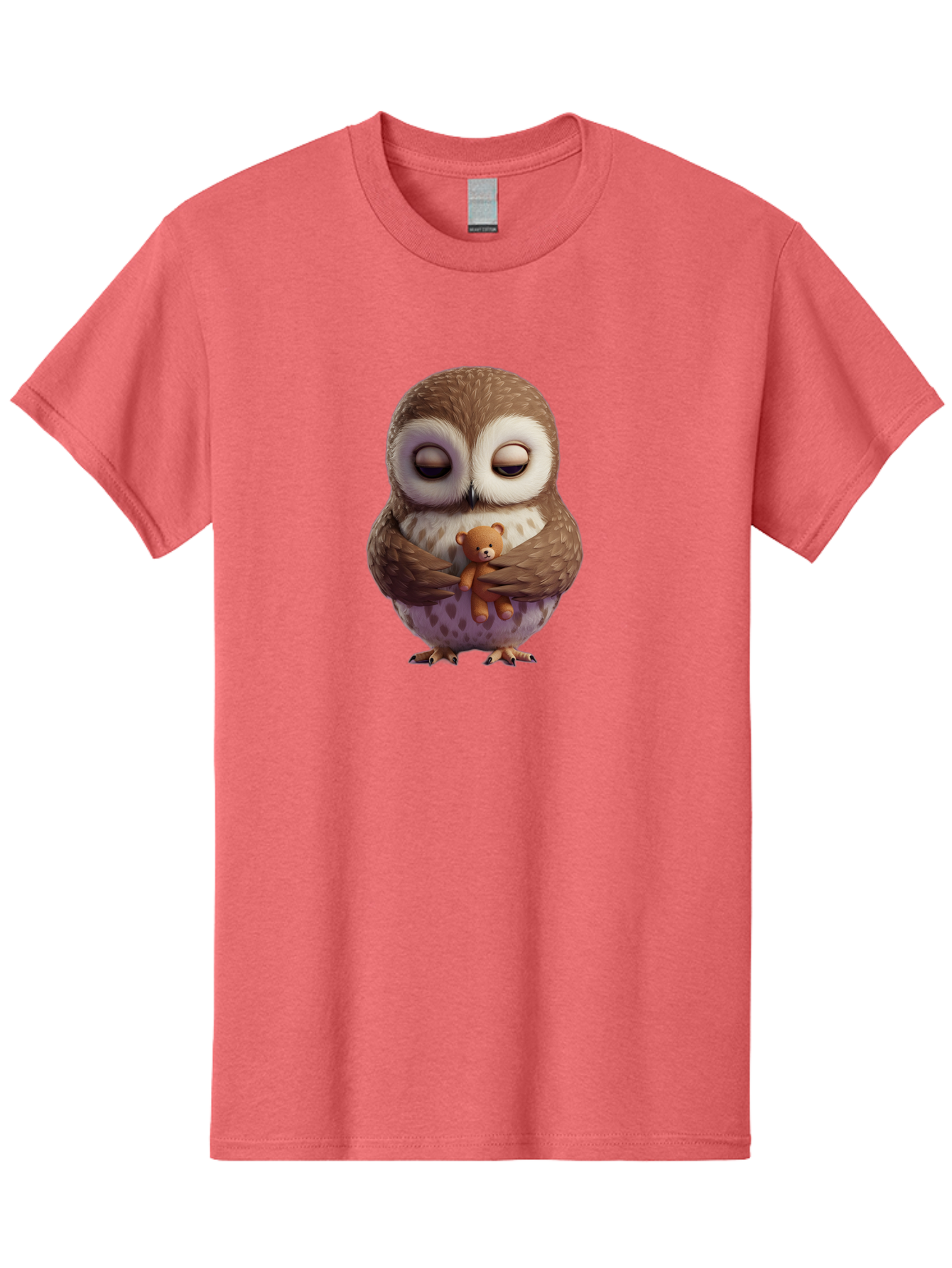 Owl-Hugging-Teddy-2 Men'S Graphic Tee, 100% Cotton, Comfortable Casual Summer Wear, Machine Washable, Vintage Camera, Old Camera, Antique Camera, Black Camera, Classic Photography, Photography Equipment, Nostalgic Device, Film Camera, Baf920