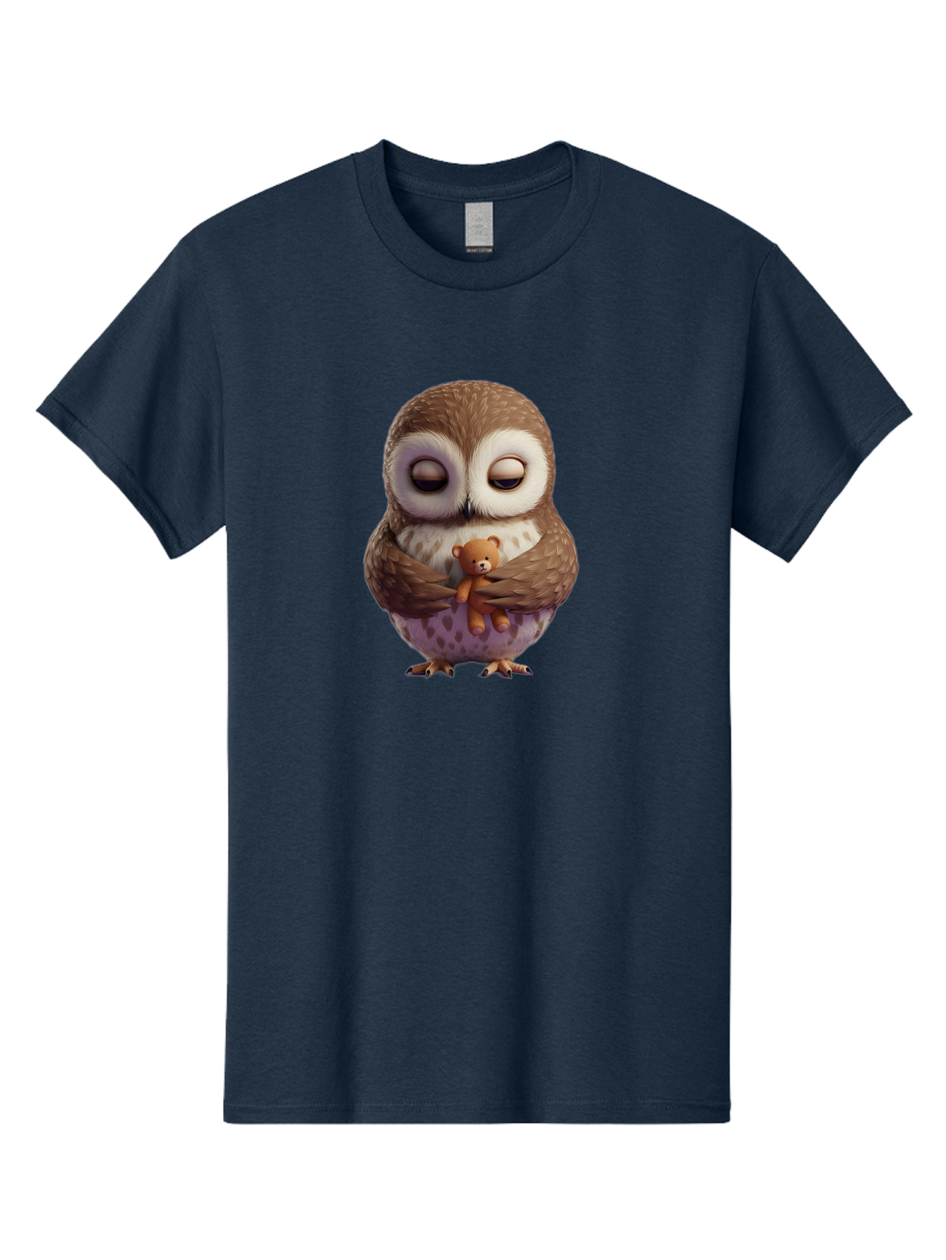 Owl-Hugging-Teddy-2 Men'S Graphic Tee, 100% Cotton, Comfortable Casual Summer Wear, Machine Washable, Vintage Camera, Old Camera, Antique Camera, Black Camera, Classic Photography, Photography Equipment, Nostalgic Device, Film Camera, Baf920
