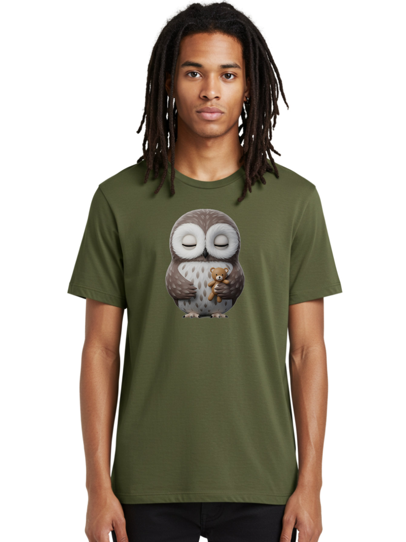 Owl-Hugging-Teddy-3 Men'S Graphic Tee, 100% Cotton, Comfortable Casual Summer Wear, Machine Washable, Vintage Camera, Old Camera, Antique Camera, Black Camera, Classic Photography, Photography Equipment, Nostalgic Device, Film Camera, Baf921