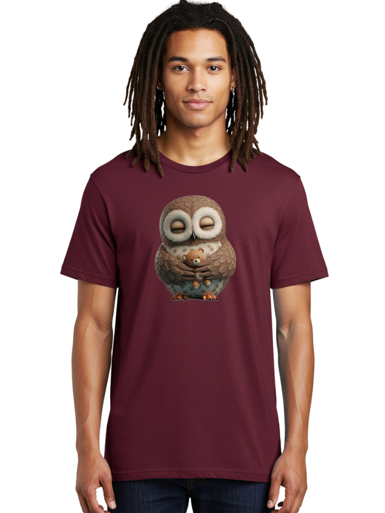 Owl-Hugging-Teddy-5 Men'S Graphic Tee, 100% Cotton, Comfortable Casual Summer Wear, Machine Washable, Vintage Camera, Old Camera, Antique Camera, Black Camera, Classic Photography, Photography Equipment, Nostalgic Device, Film Camera, Baf923