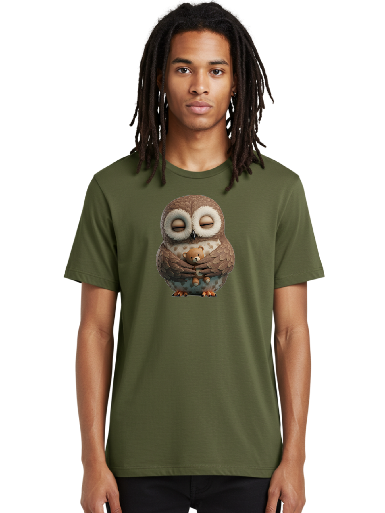 Owl-Hugging-Teddy-5 Men'S Graphic Tee, 100% Cotton, Comfortable Casual Summer Wear, Machine Washable, Vintage Camera, Old Camera, Antique Camera, Black Camera, Classic Photography, Photography Equipment, Nostalgic Device, Film Camera, Baf923