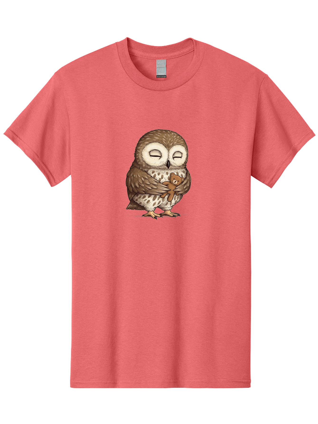 Owl-Hugging-Teddy-6 Men'S Graphic Tee, 100% Cotton, Comfortable Casual Summer Wear, Machine Washable, Vintage Camera, Old Camera, Antique Camera, Black Camera, Classic Photography, Photography Equipment, Nostalgic Device, Film Camera, Baf924