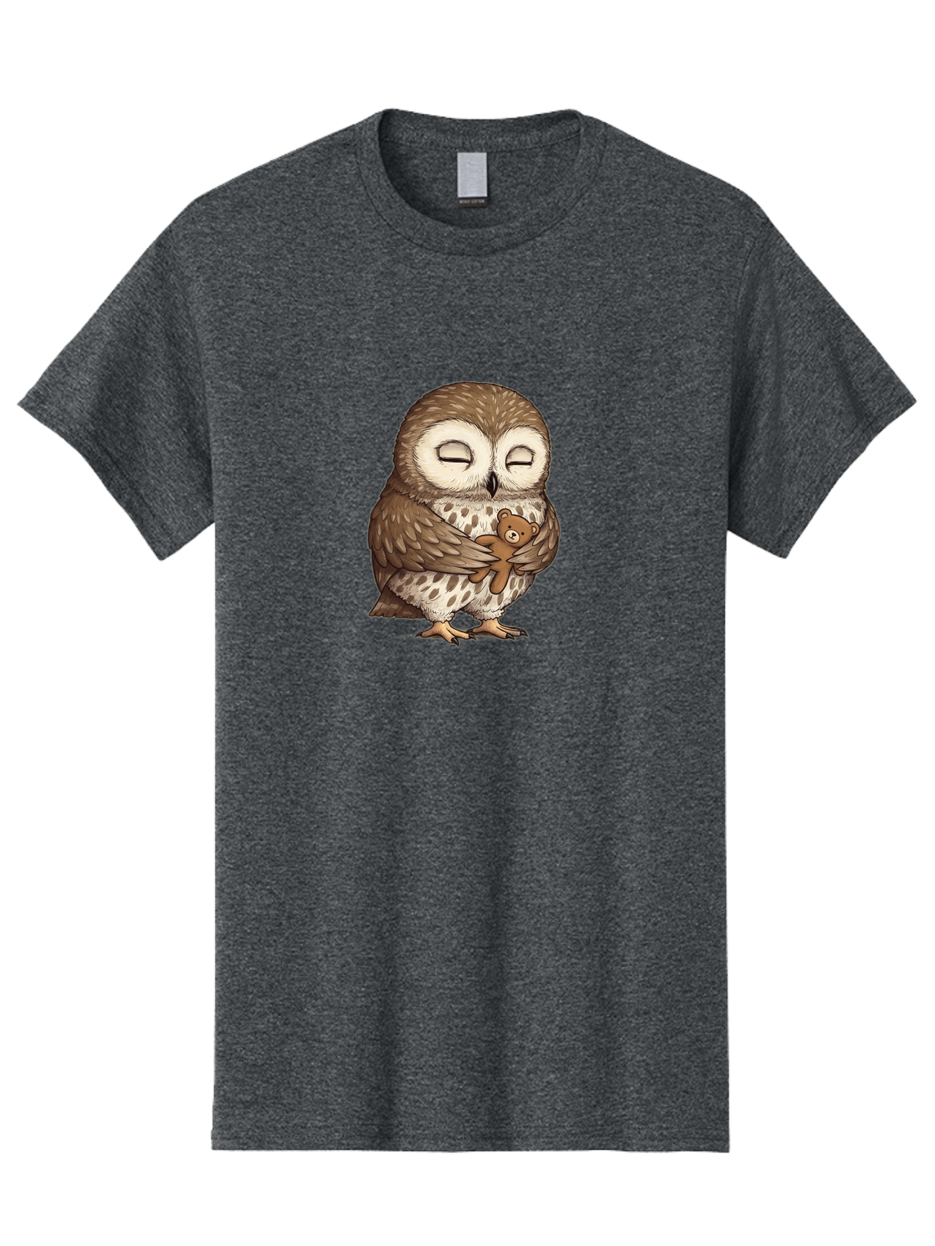 Owl-Hugging-Teddy-6 Men'S Graphic Tee, 100% Cotton, Comfortable Casual Summer Wear, Machine Washable, Vintage Camera, Old Camera, Antique Camera, Black Camera, Classic Photography, Photography Equipment, Nostalgic Device, Film Camera, Baf924