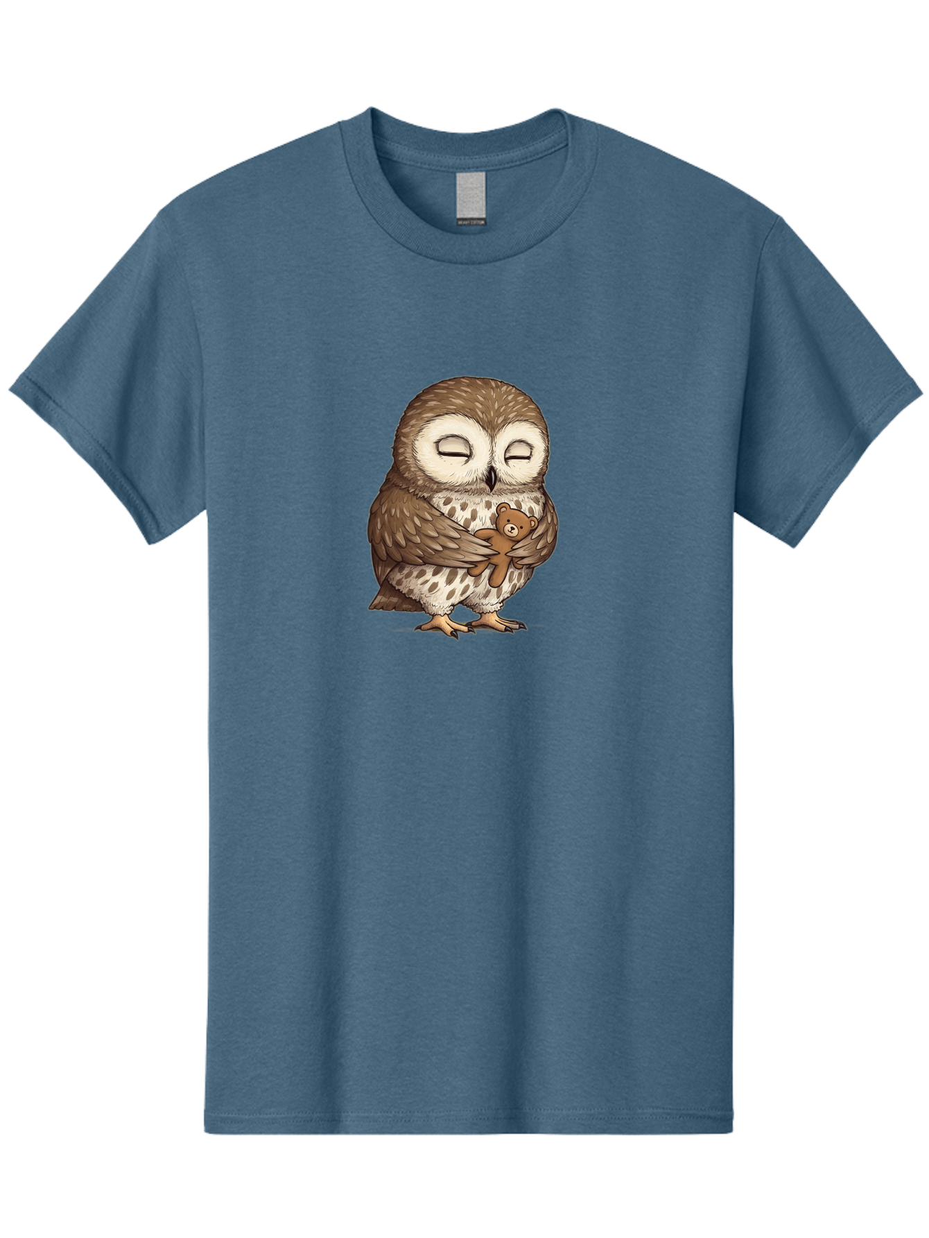 Owl-Hugging-Teddy-6 Men'S Graphic Tee, 100% Cotton, Comfortable Casual Summer Wear, Machine Washable, Vintage Camera, Old Camera, Antique Camera, Black Camera, Classic Photography, Photography Equipment, Nostalgic Device, Film Camera, Baf924